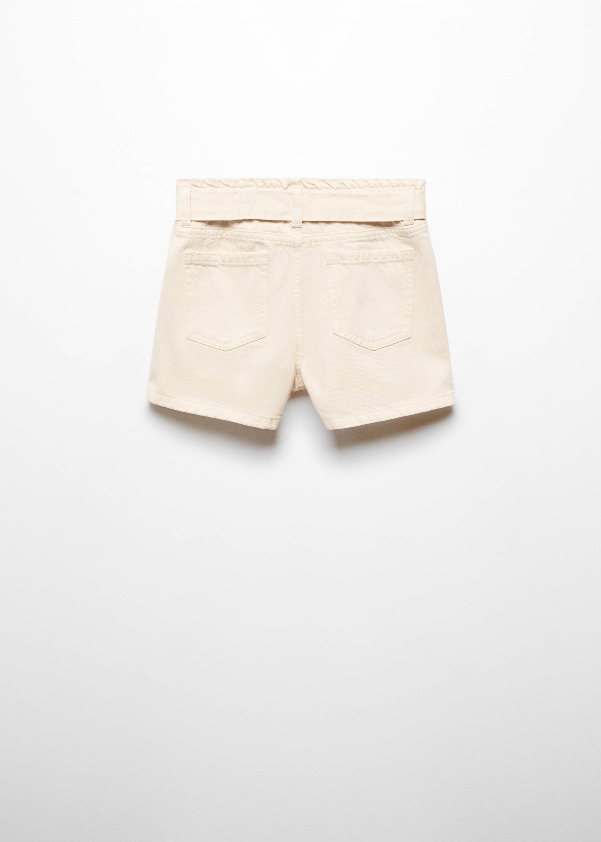 Short paperbag ceinture - Verso de l’article, Sable. Ref: 67026013-00.