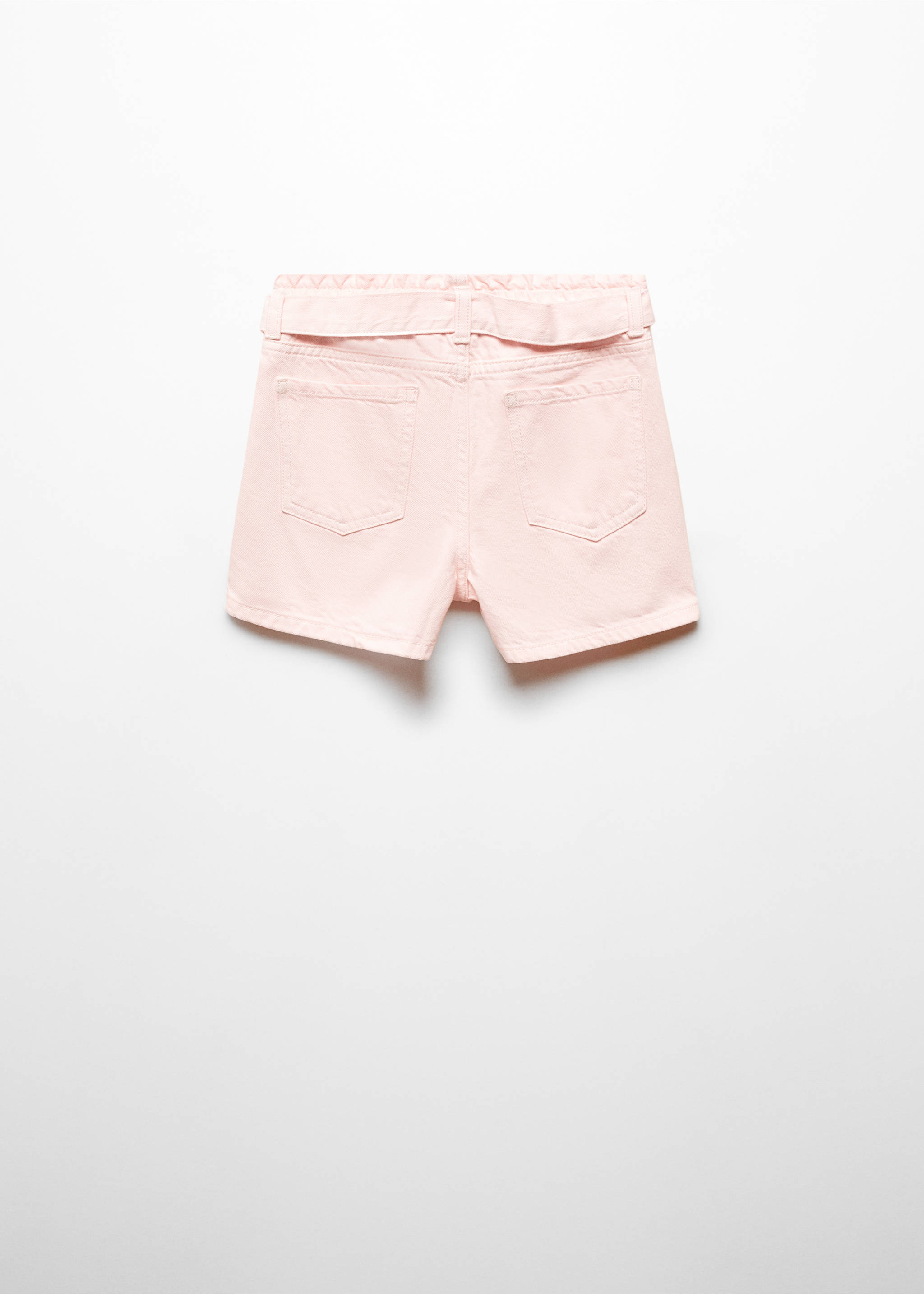 Paperbagshorts skärp - Artikelns baksida, Pastellrosa. Ref: 67026013-00.