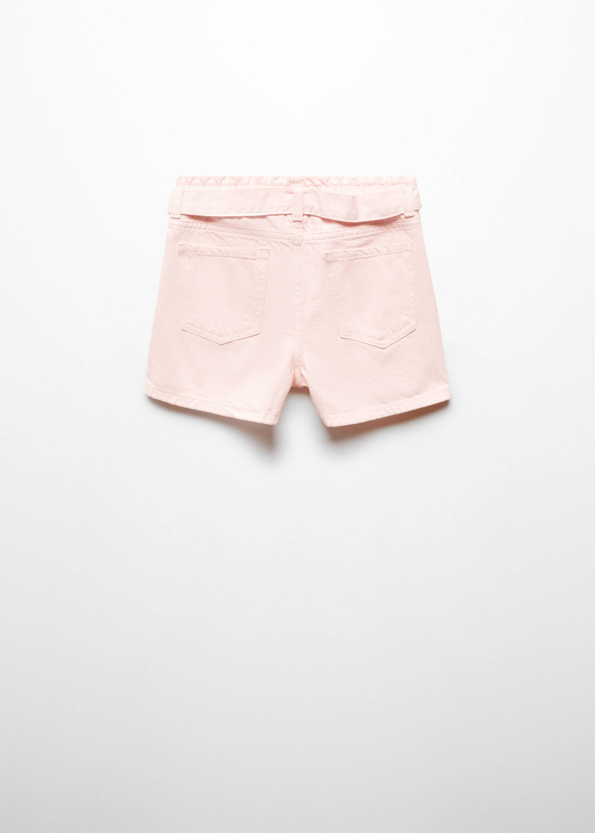 Paperbag shorts with belt - Reverse of the article