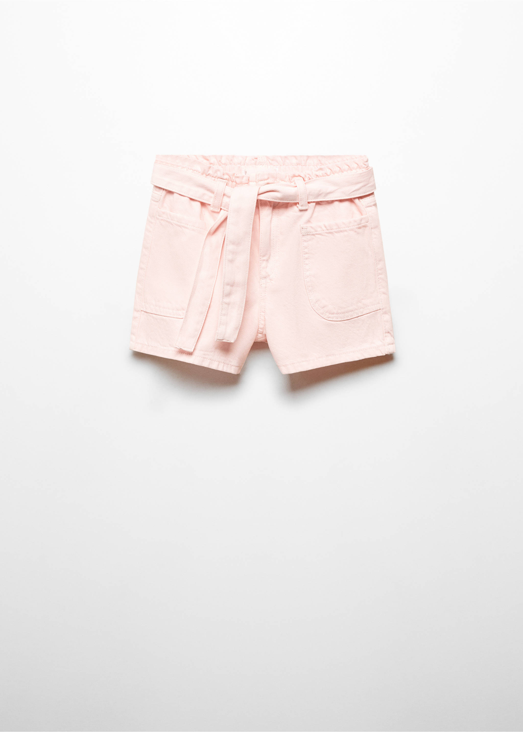 Paperbagshorts skärp - Artikel utan modell, Pastellrosa. Ref: 67026013-00.