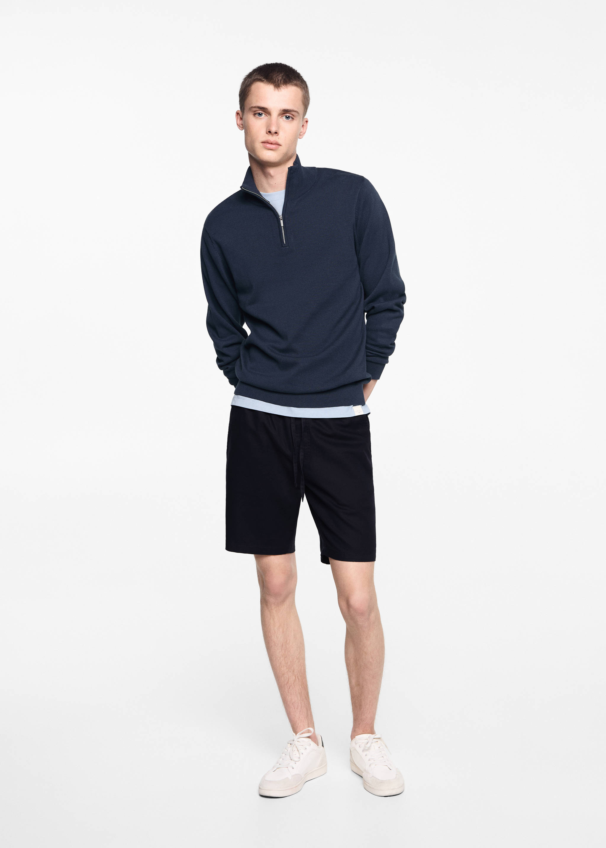 Bermudas cordón lino - Plano general