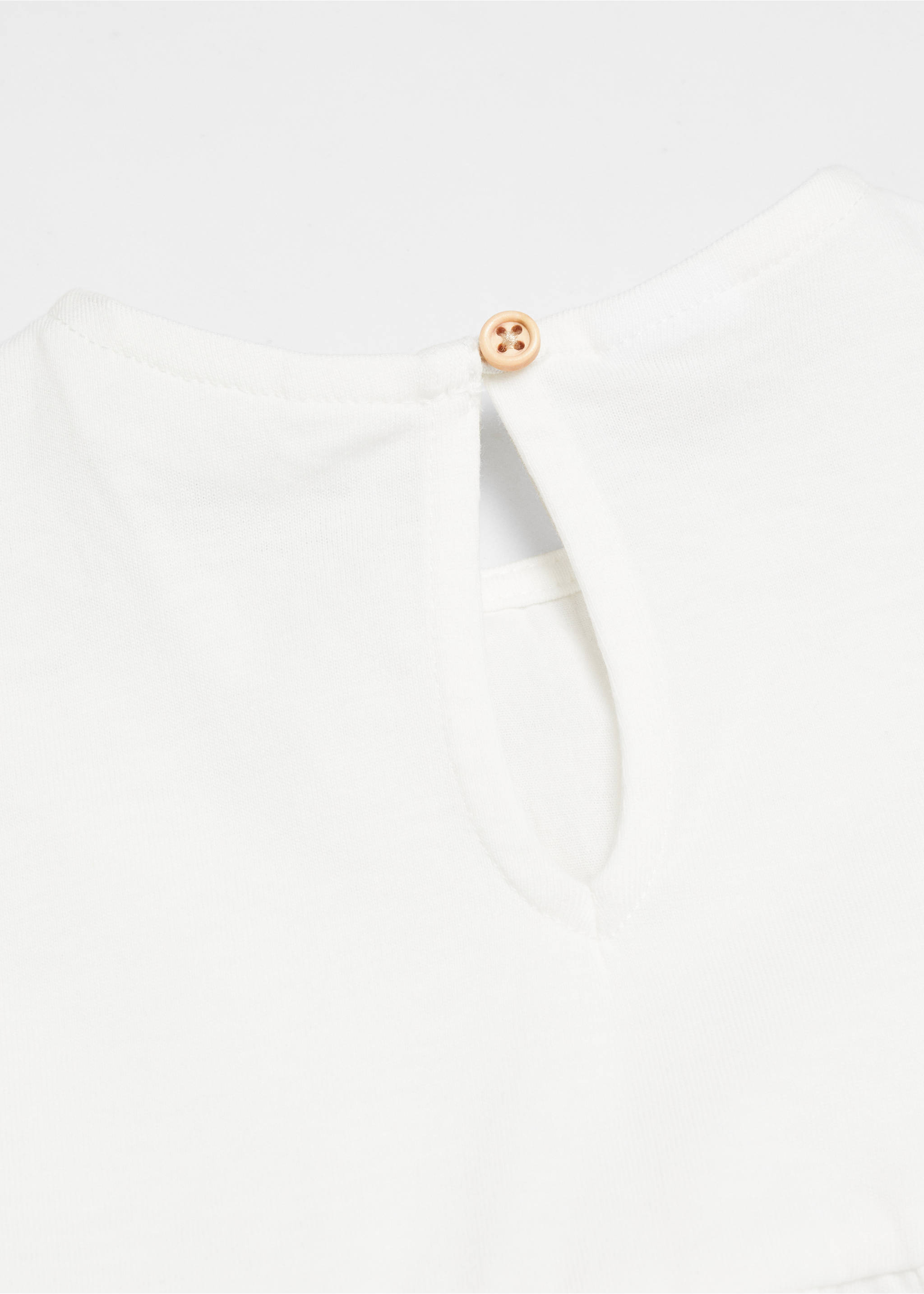 Embroidered printed dress - Details of the article 0, Off White. Ref: 67026022-00.