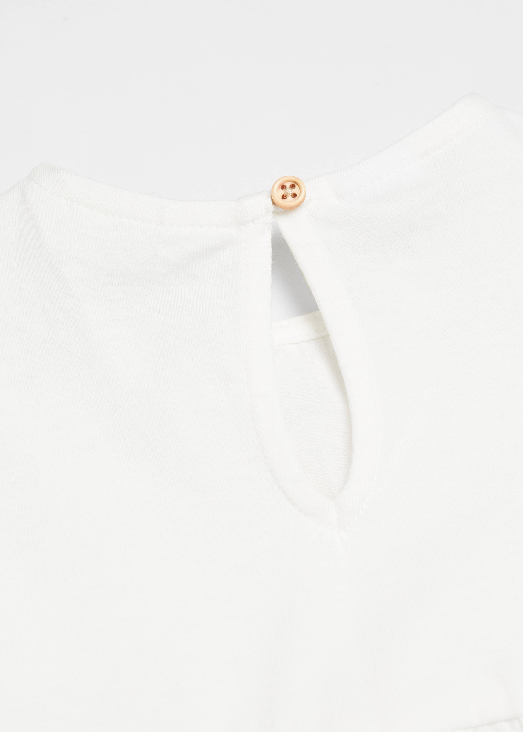 Embroidered printed dress - Details of the article 0