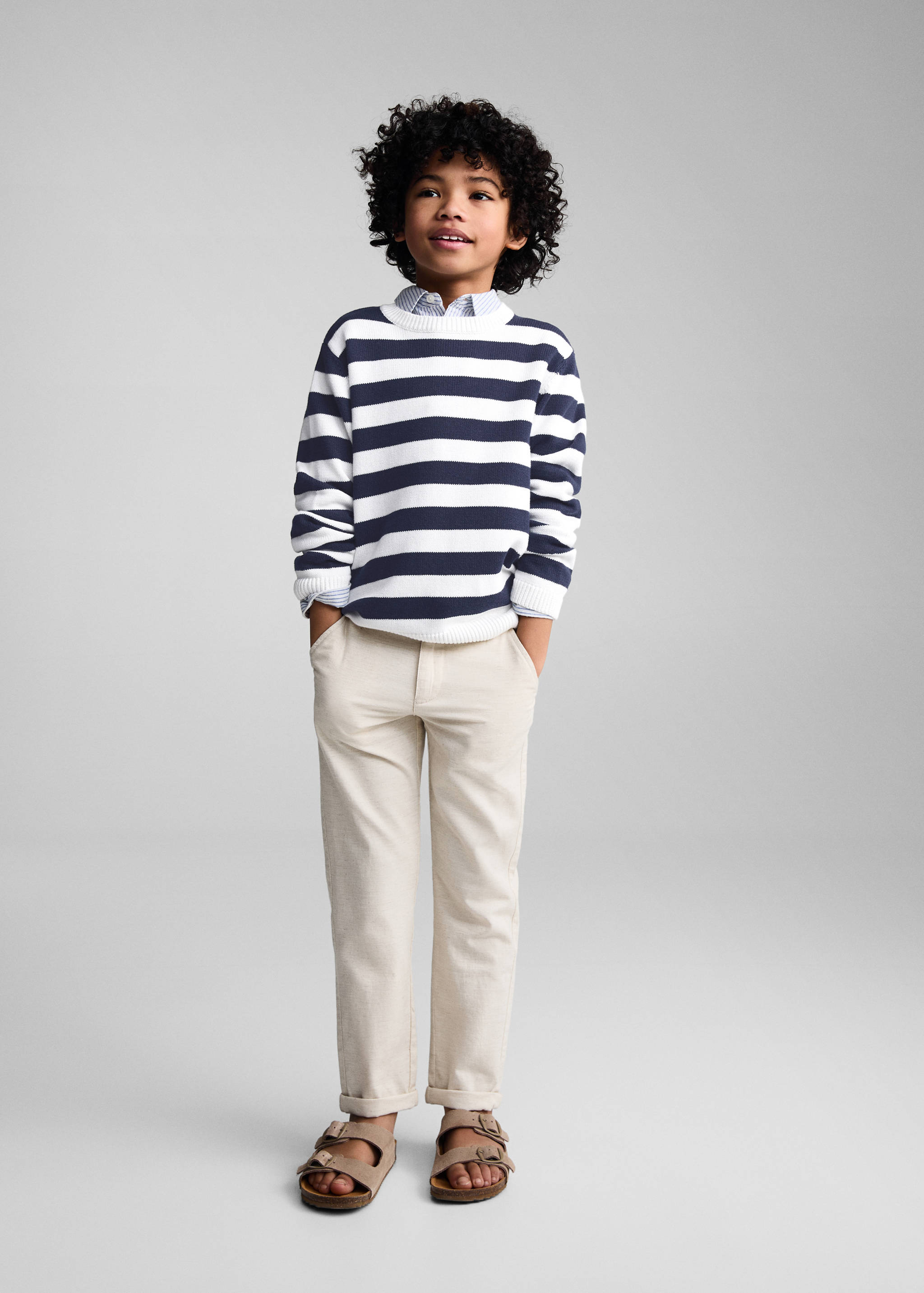 Knit striped sweater - General plane