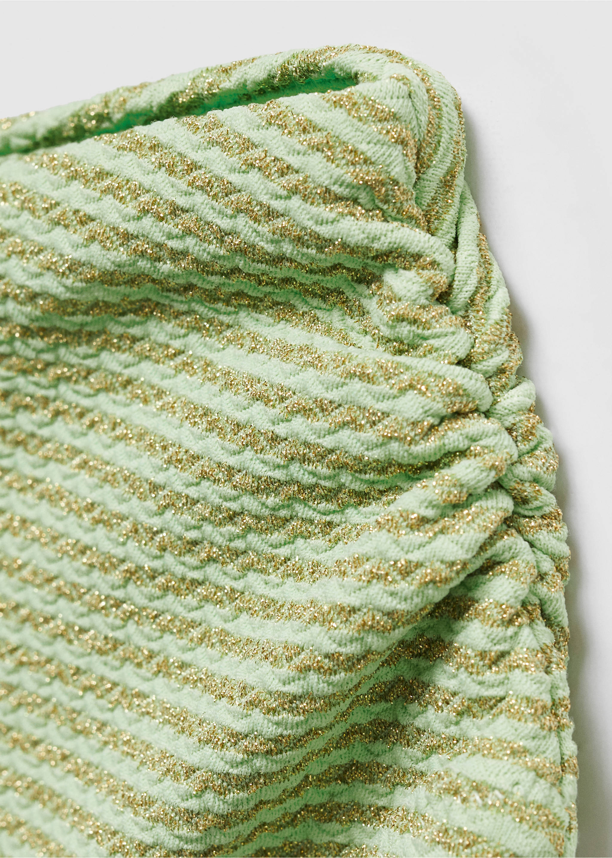 Cut-out detail swimsuit - Details of the article 8, Lime. Ref: 67026038-00.