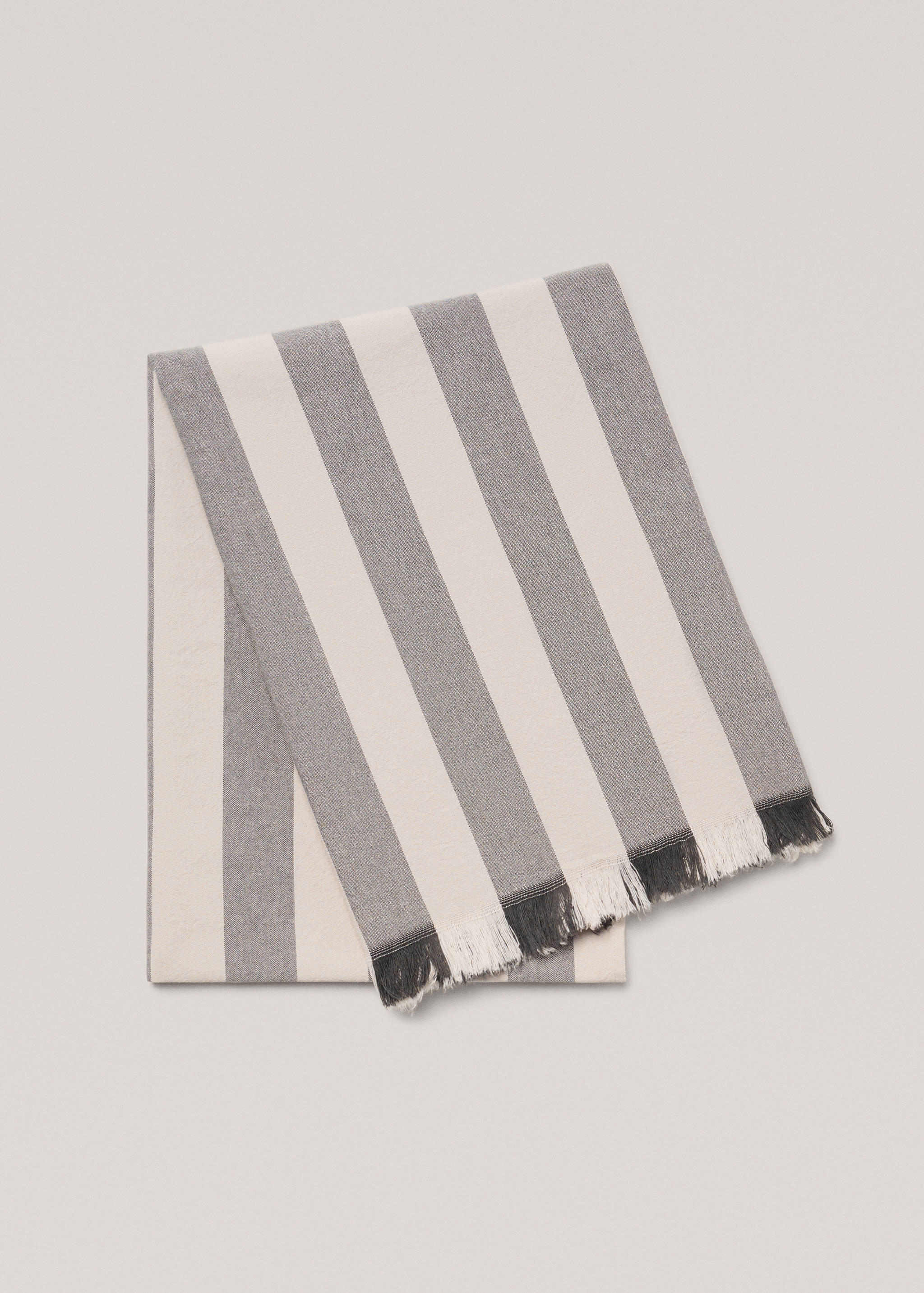 Stripe-printed beach sarong towel - Details of the article 1