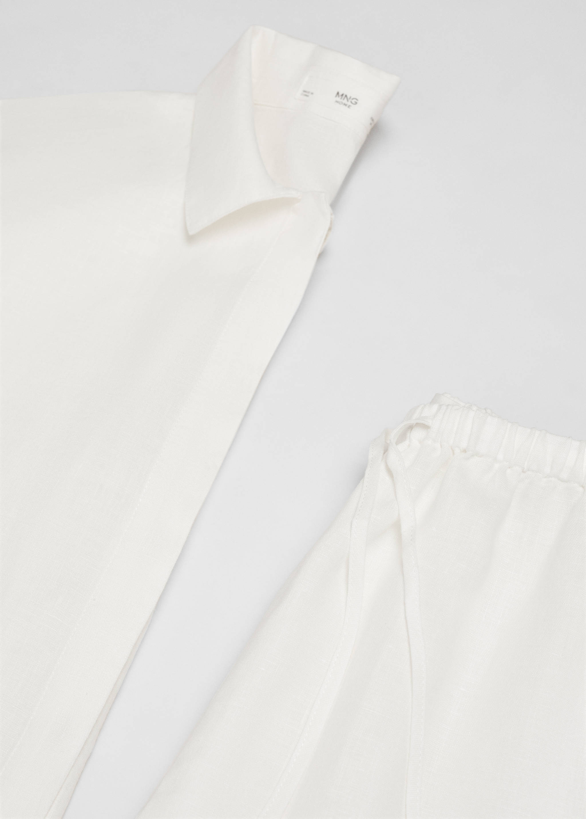 Pyjamahemd aus 100 % Leinen - Detail des Artikels 8