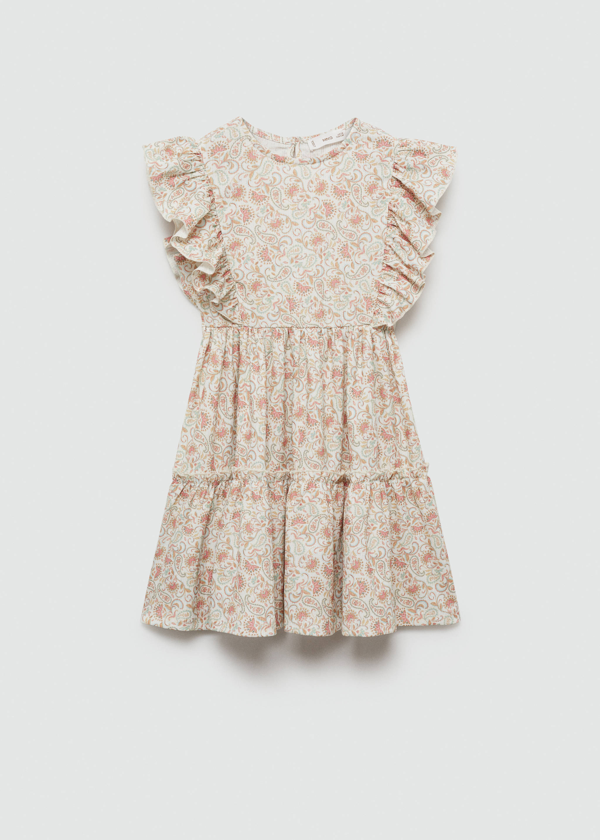 Paisley-Kleid mit Rüschen - Artikel ohne Model