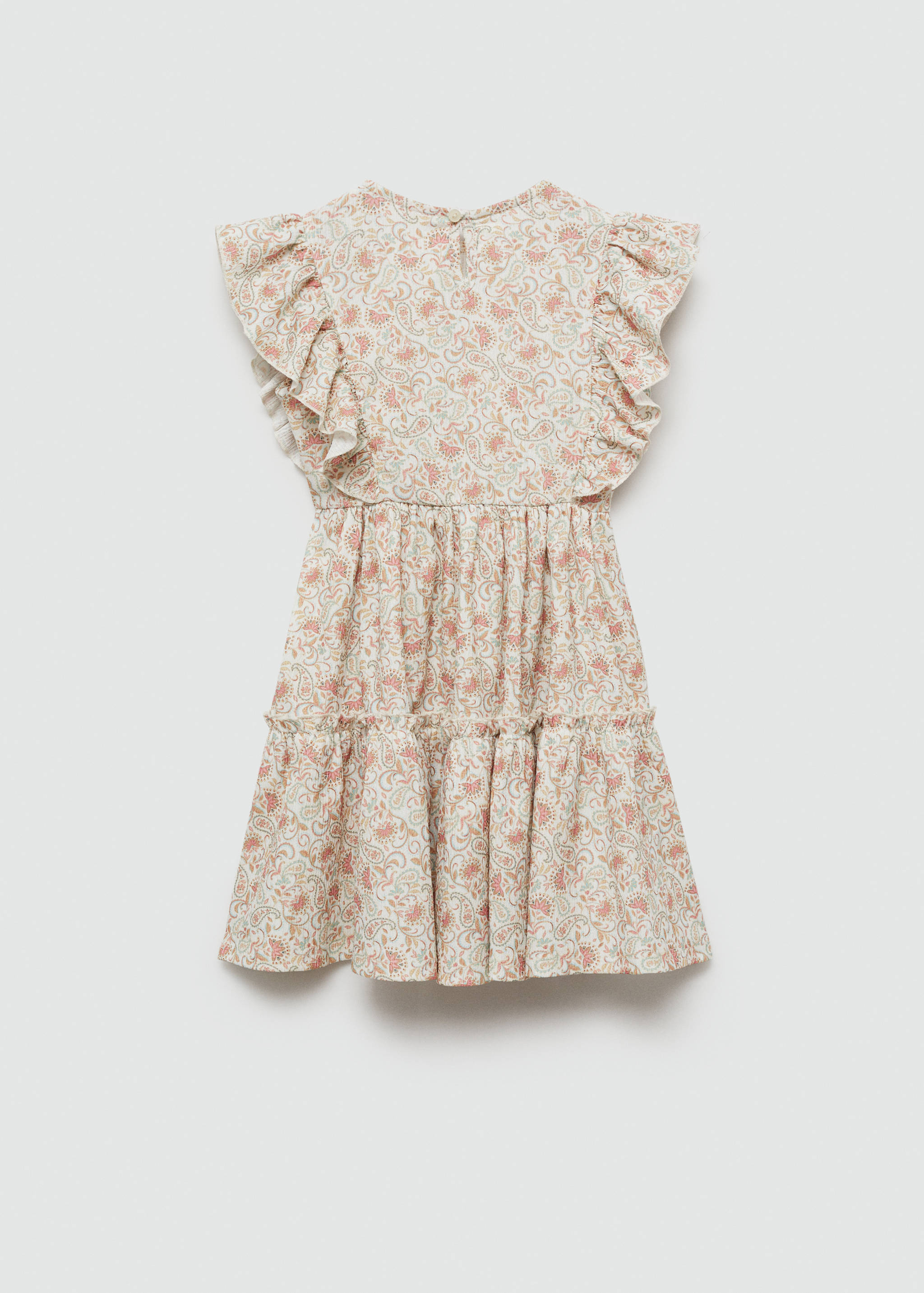 Paisley-Kleid mit Rüschen - Rückseite des Artikels