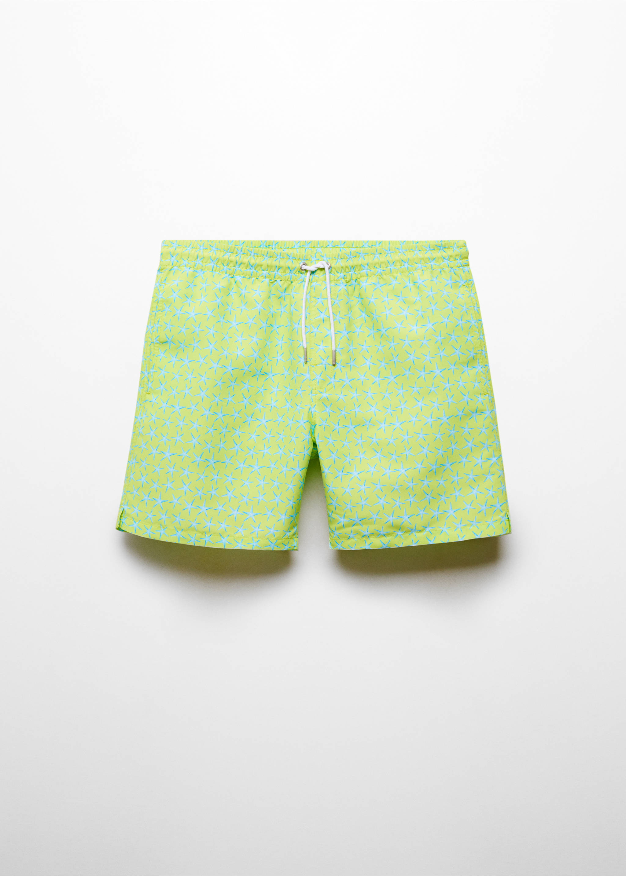 Star-print swimsuit with drawstring - Article without model, Lime. Ref: 67026052-00.