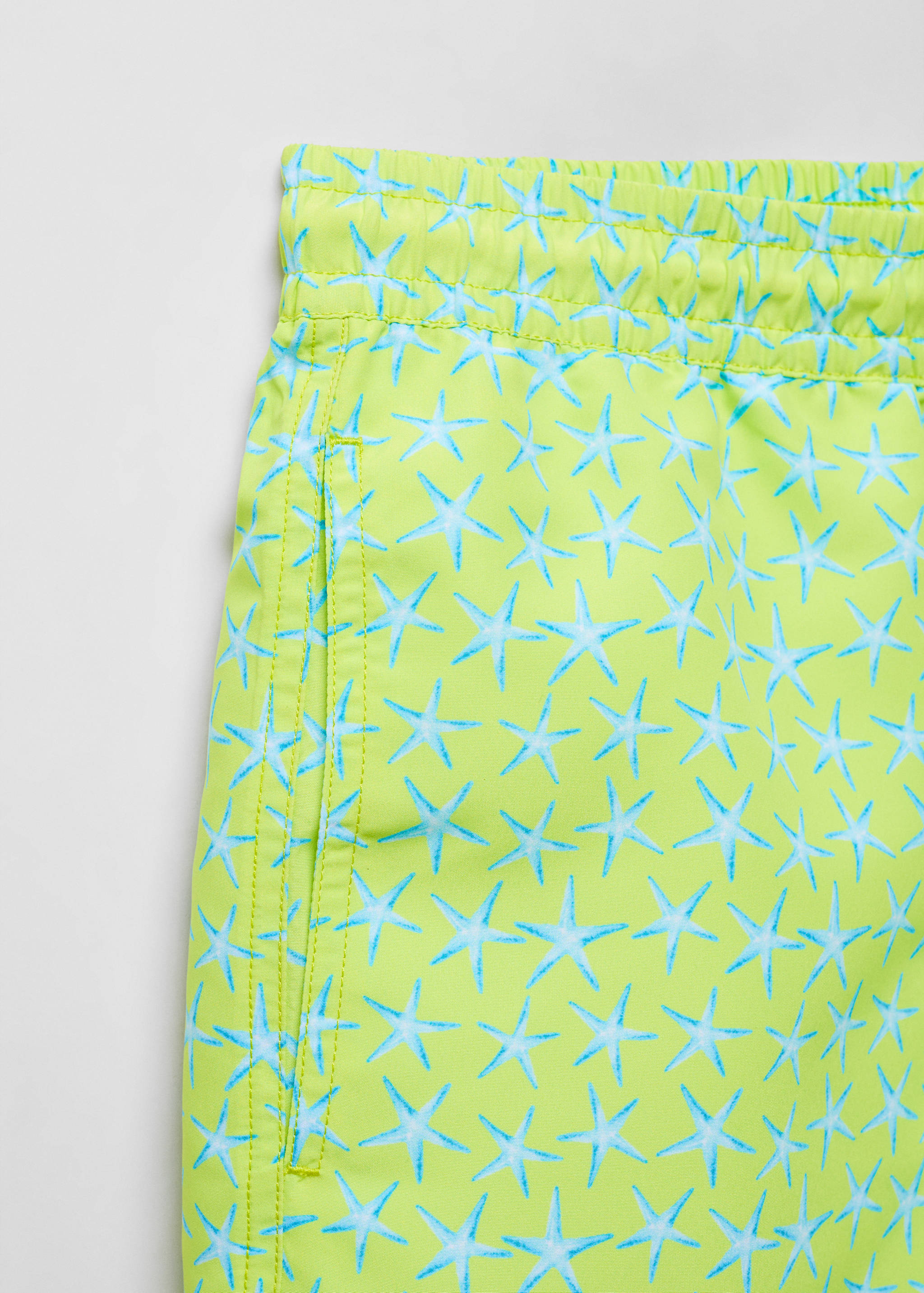 Star-print swimsuit with drawstring - Details of the article 8