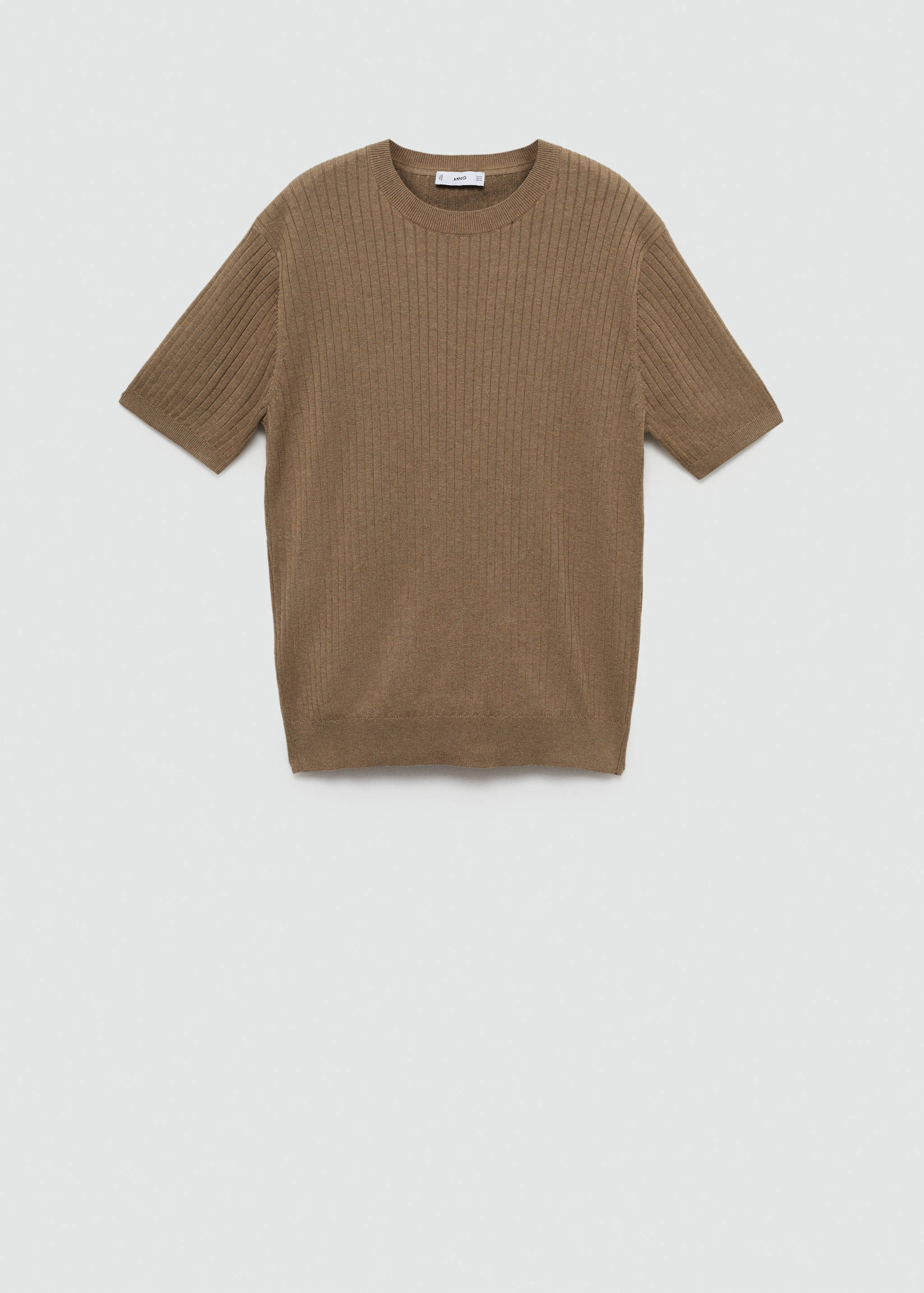 T-shirt coton côtelé - Article sans modèle