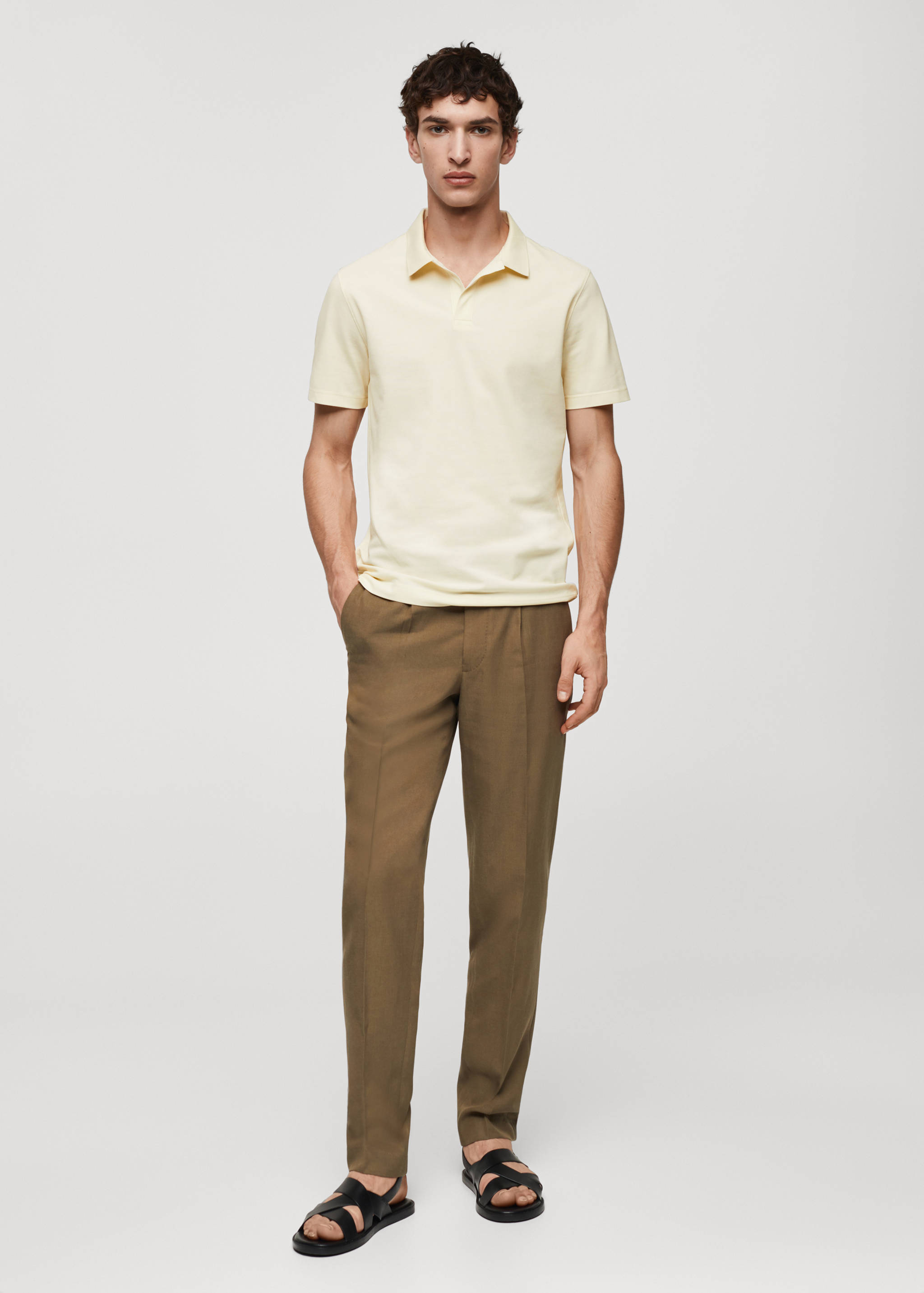 Μπλούζα πόλο βαμβακερή πικέ - Γενικό πλάνο