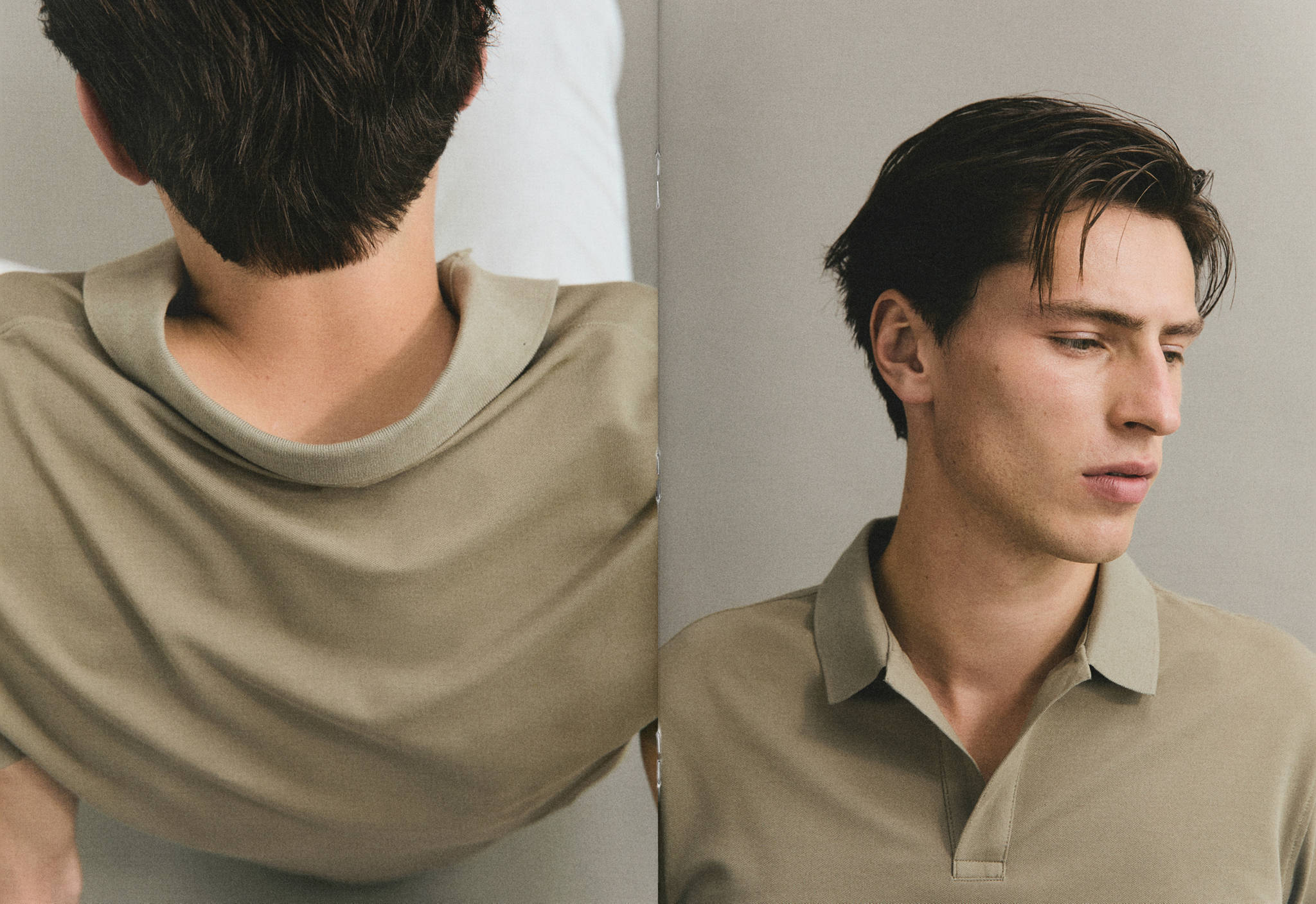 Cotton piqué polo shirt - Panoramic plane