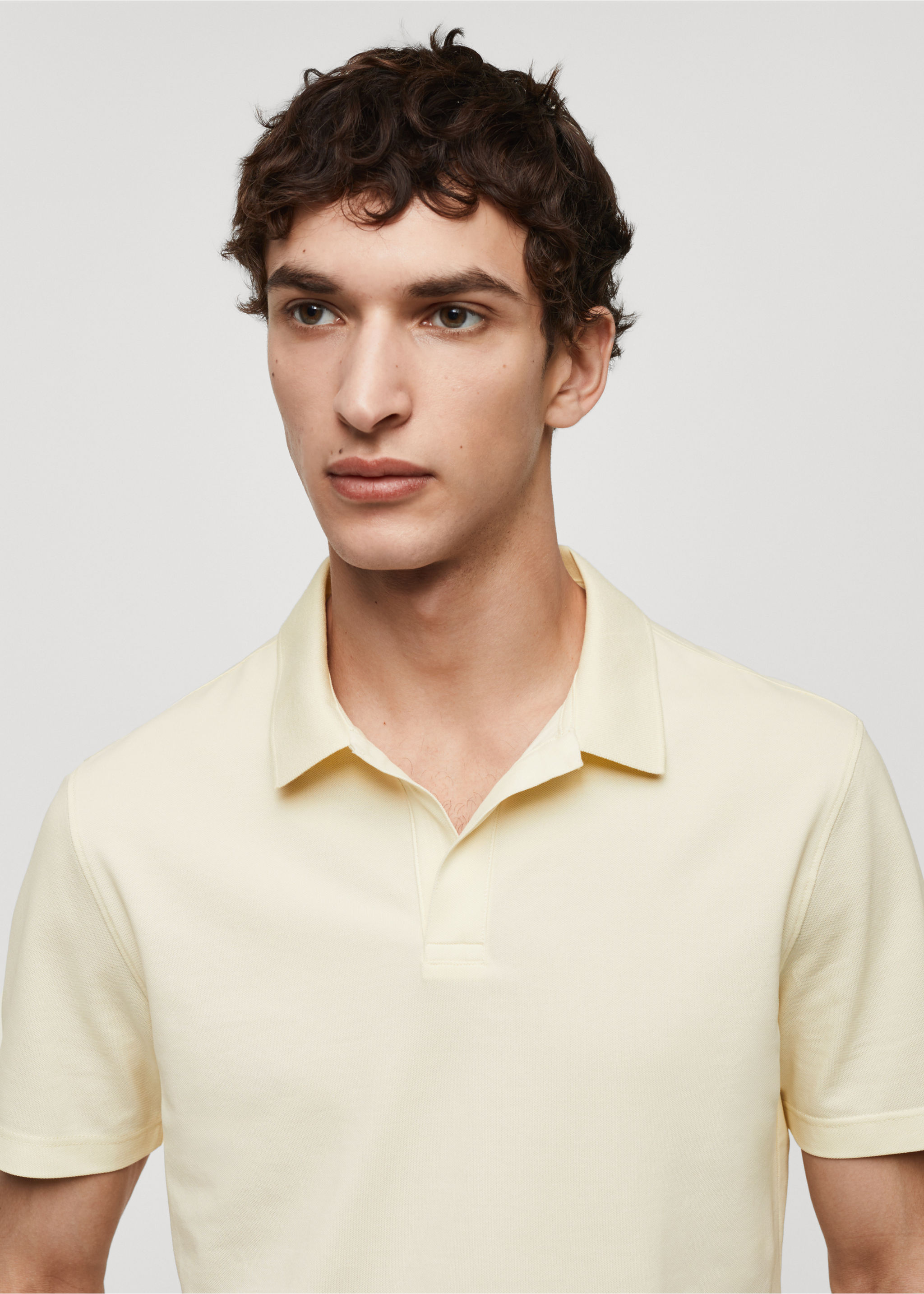 Cotton piqué polo shirt - Details of the article 1