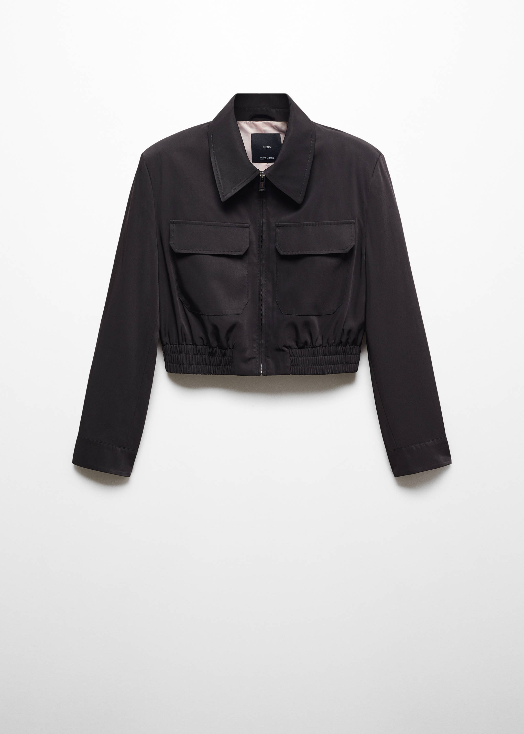 Cropped jacket with pockets - Article without model