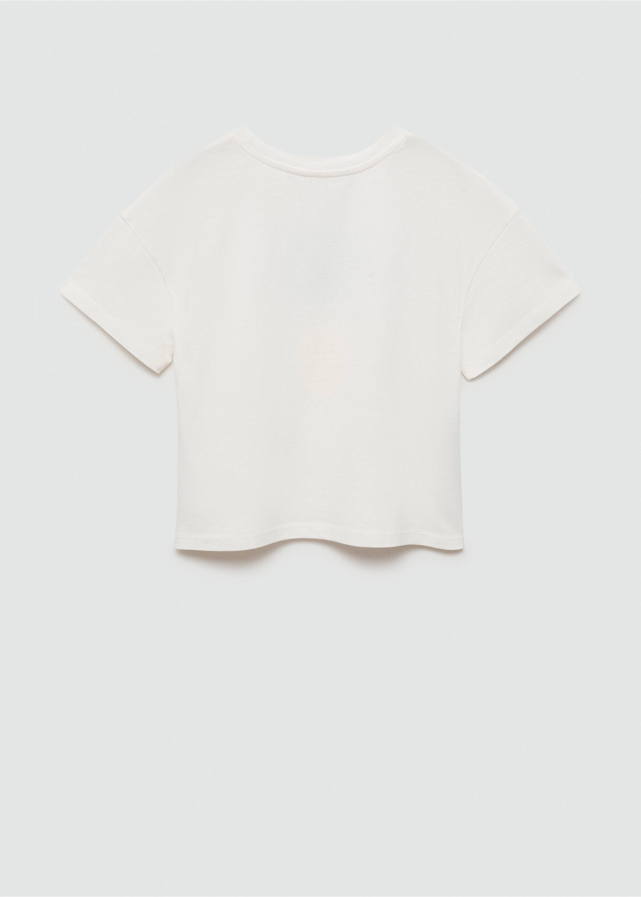 Pineapple embossed cotton t-shirt - Reverse of the article, Off White. Ref: 67026324-00.