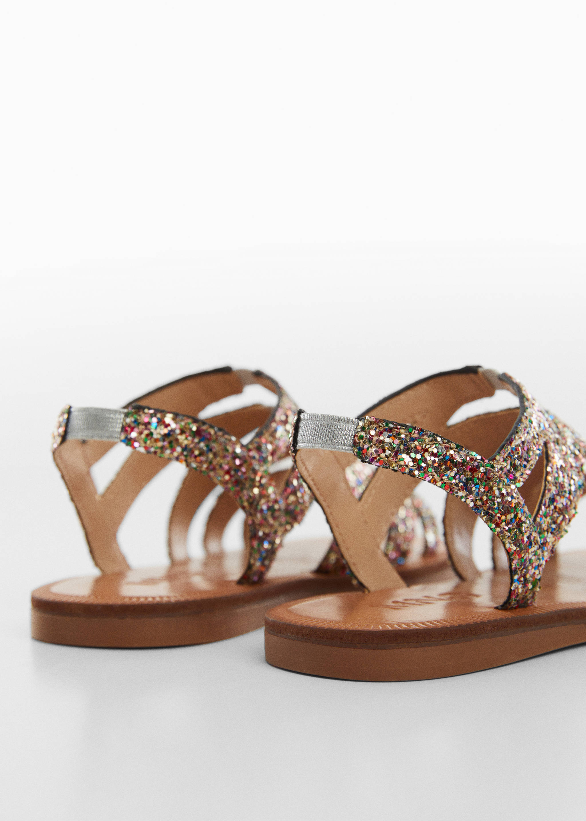 Sequin sandals - Details of the article 1, Pink. Ref: 67026327-00.