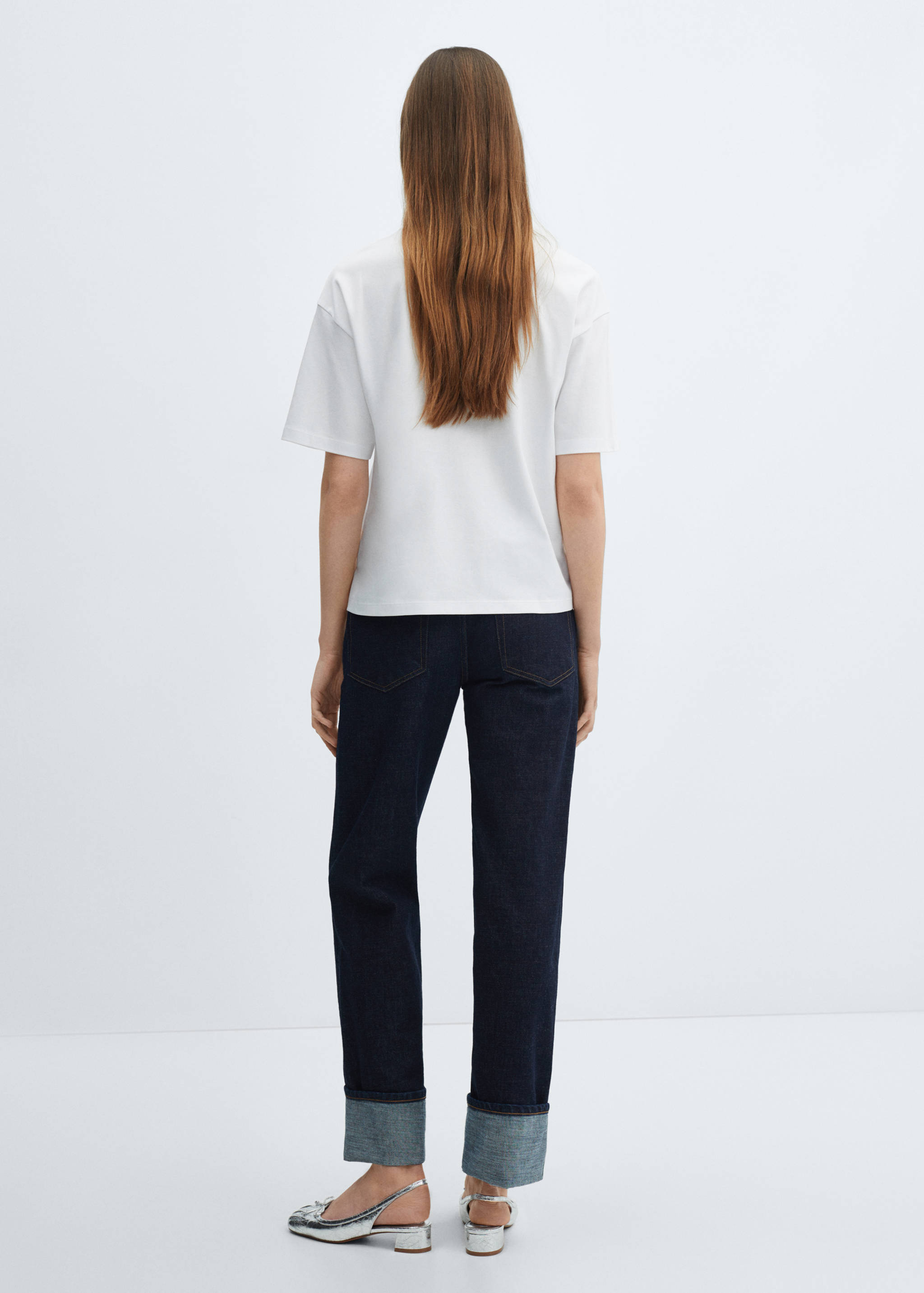 Oversize cotton T-shirt - Reverse of the article