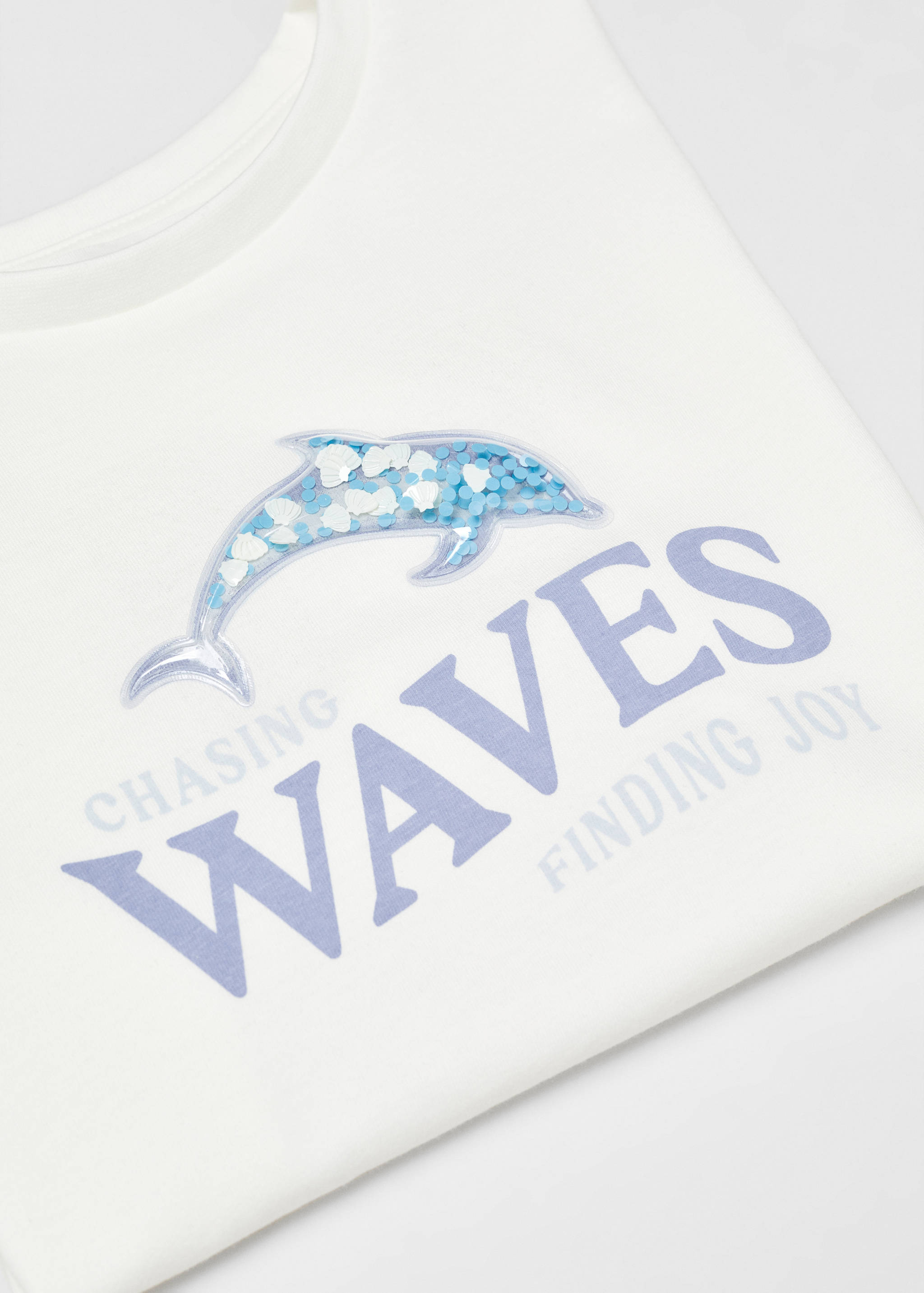 Camiseta estampada detalle relieve - Detalle del artículo 8