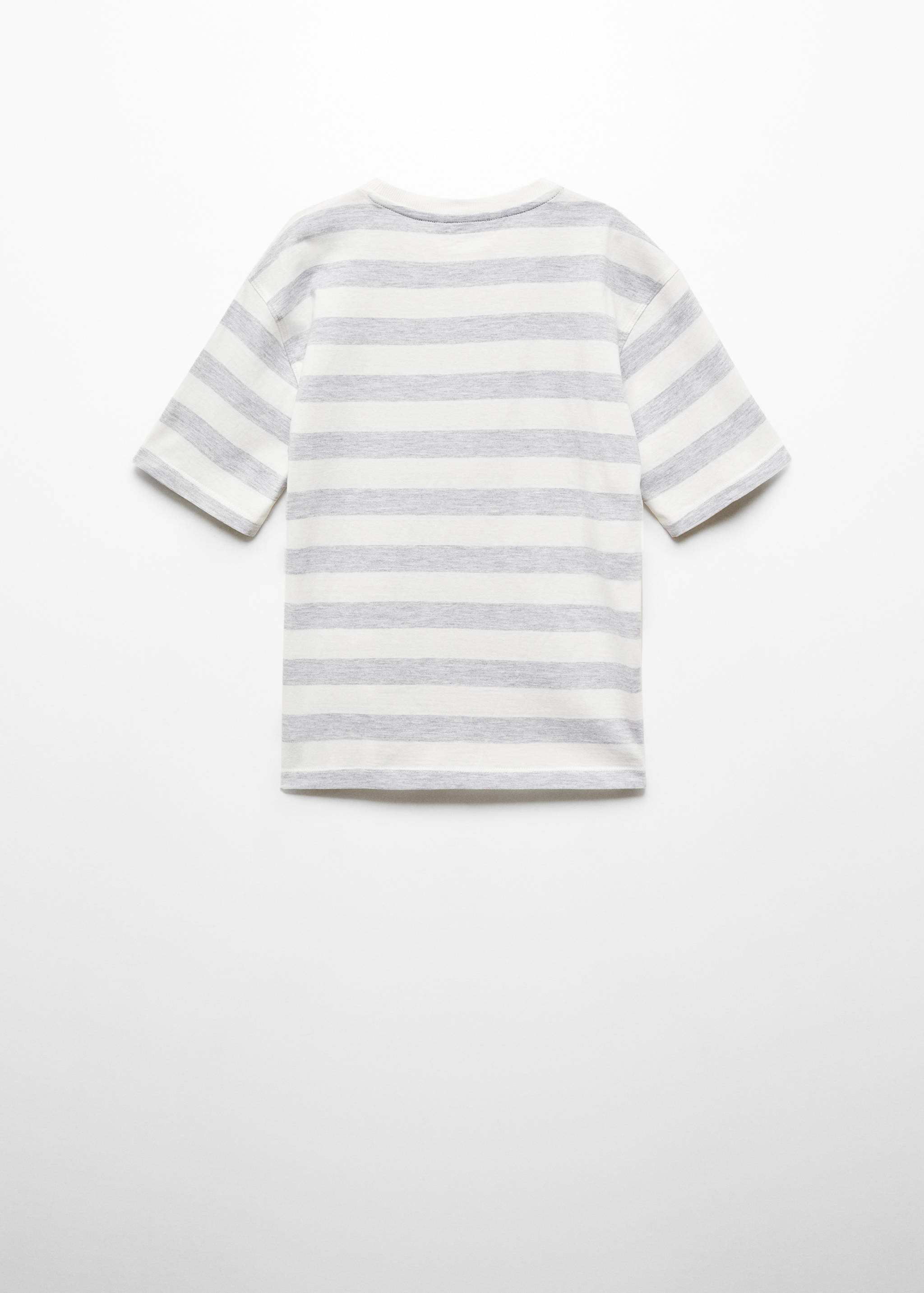 Gestreiftes Baumwoll-Shirt - Rückseite des Artikels