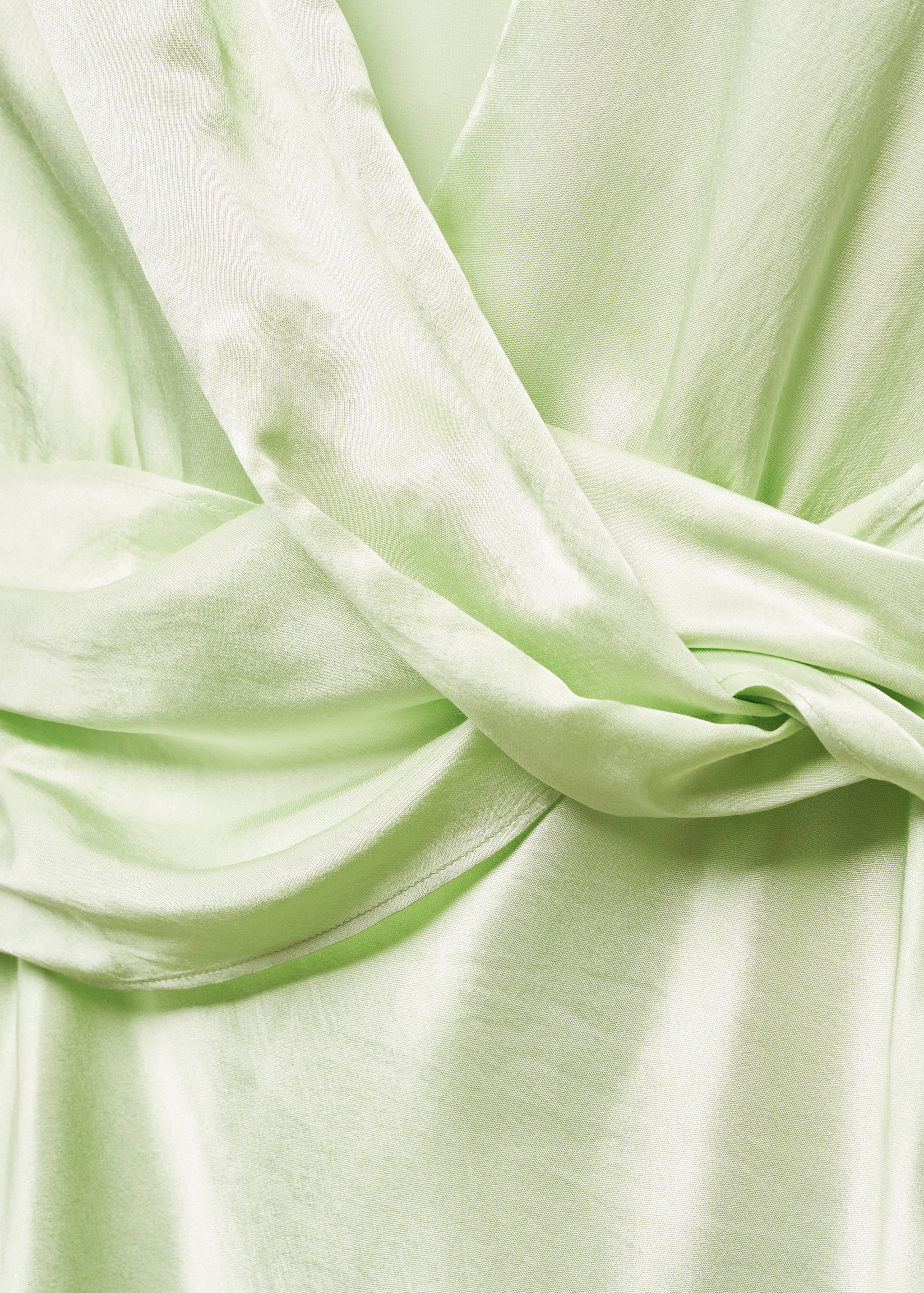Wrapped satin dress - Details of the article 8