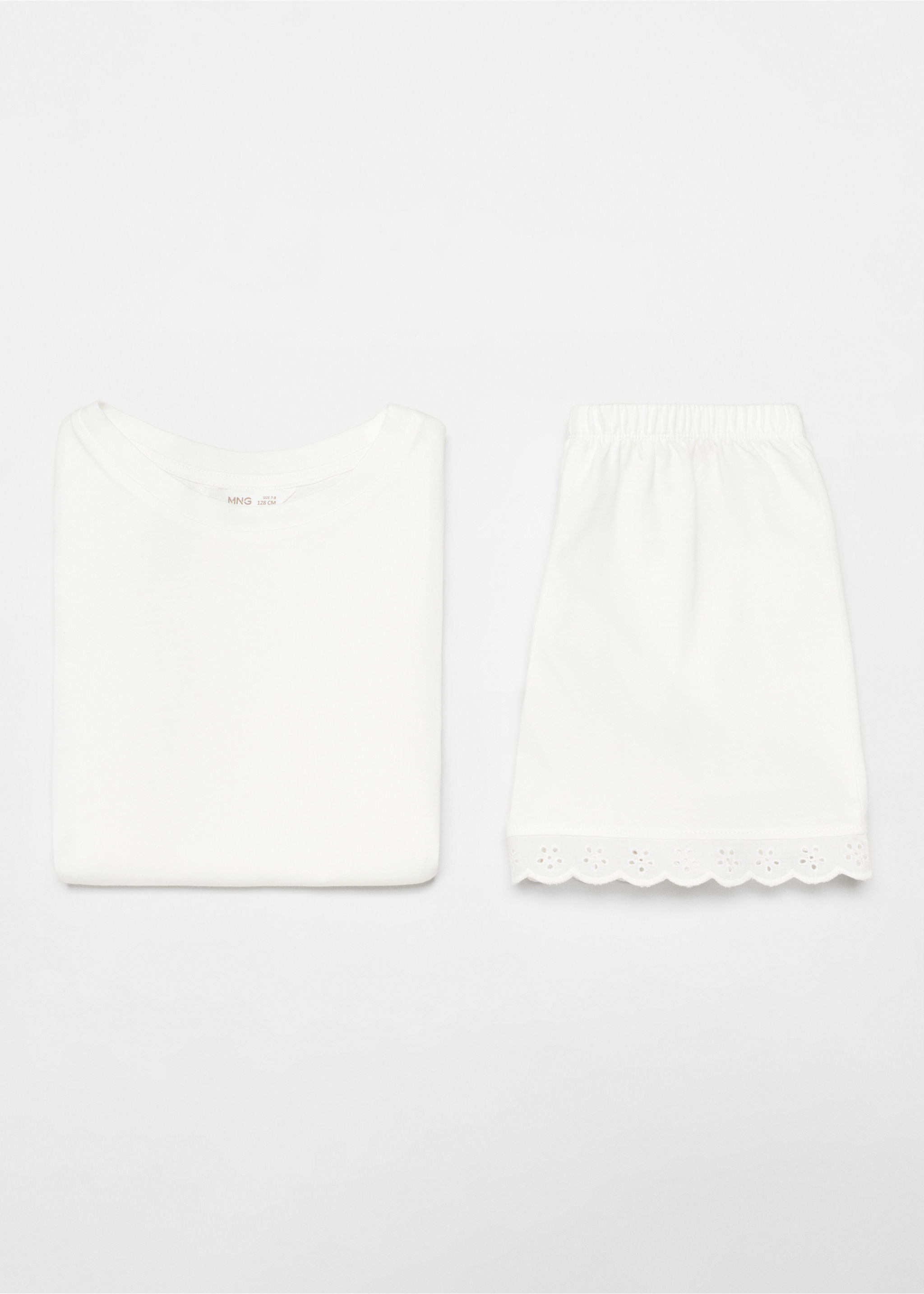 Ruffled cotton pyjamas - Details of the article 8