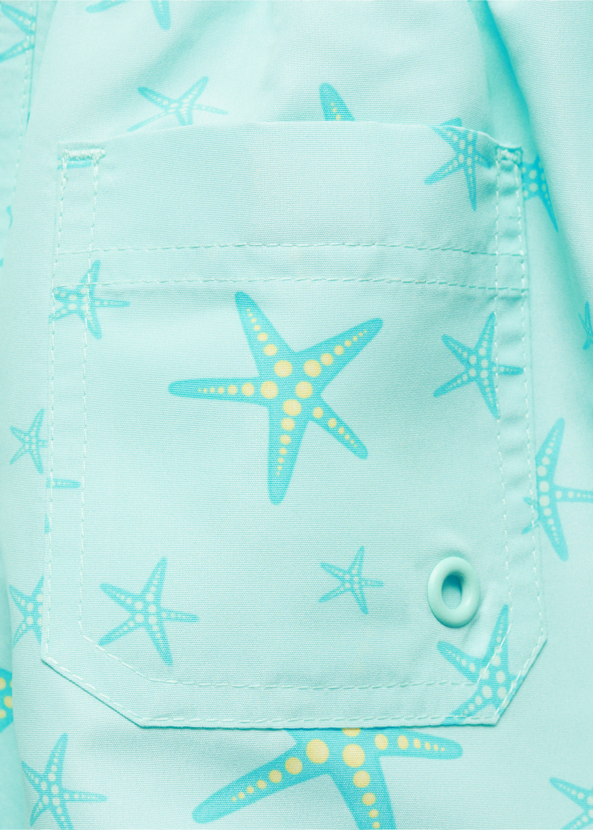 Maillot de bain imprimé étoiles - Détail de l'article 8, Vert d´eau. Ref: 67026340-00.