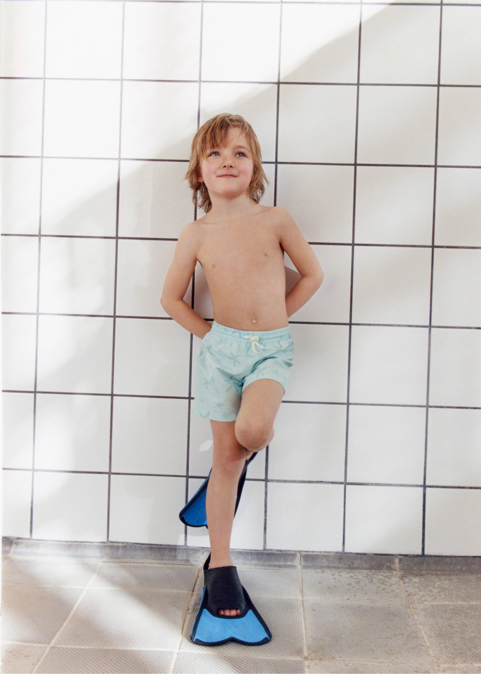 Maillot de bain imprimé étoiles - Détail de l'article 5, Vert d´eau. Ref: 67026340-00.