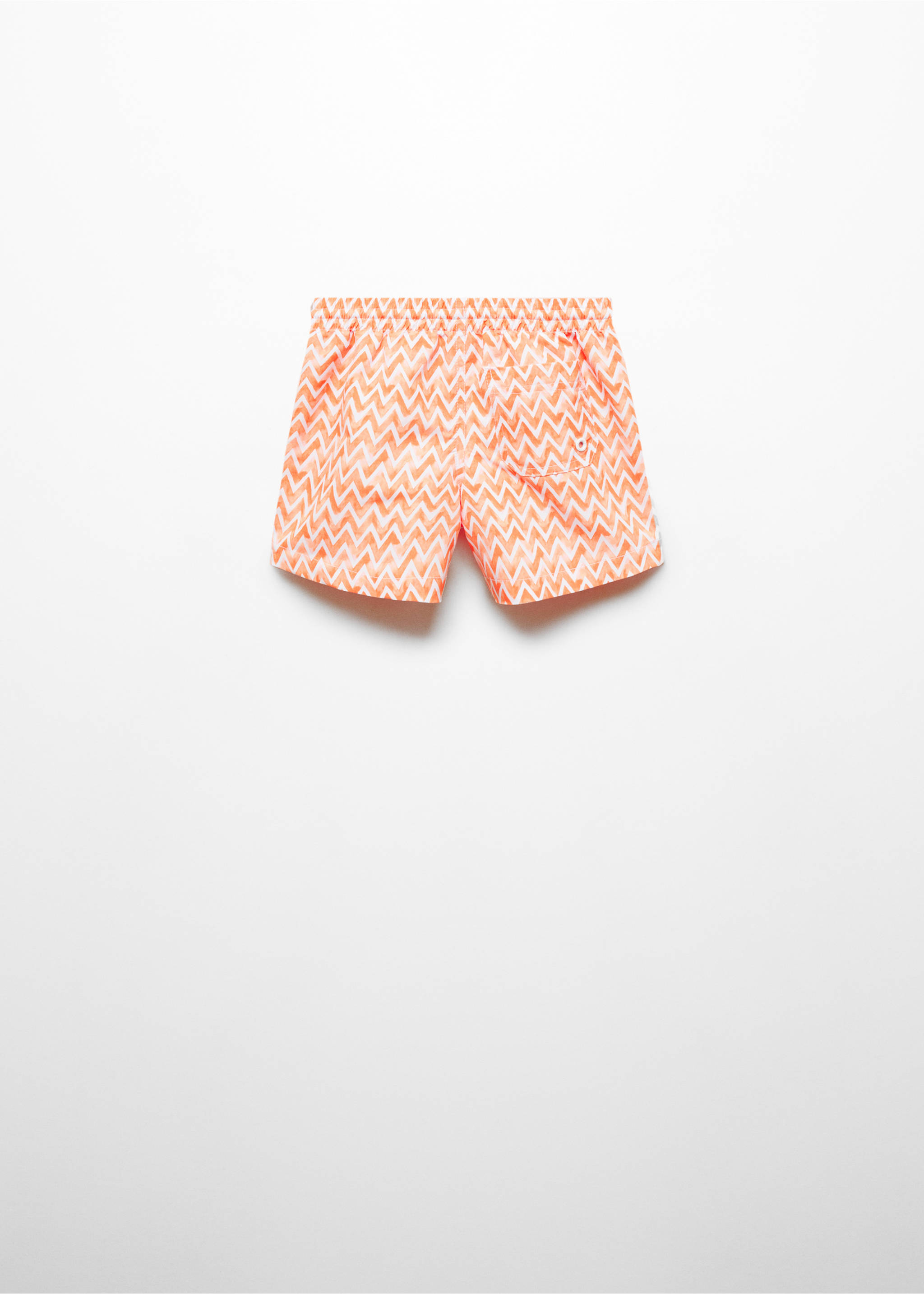 Maillot de bain imprimé - Verso de l’article, Orange pastel. Ref: 67026341-00.