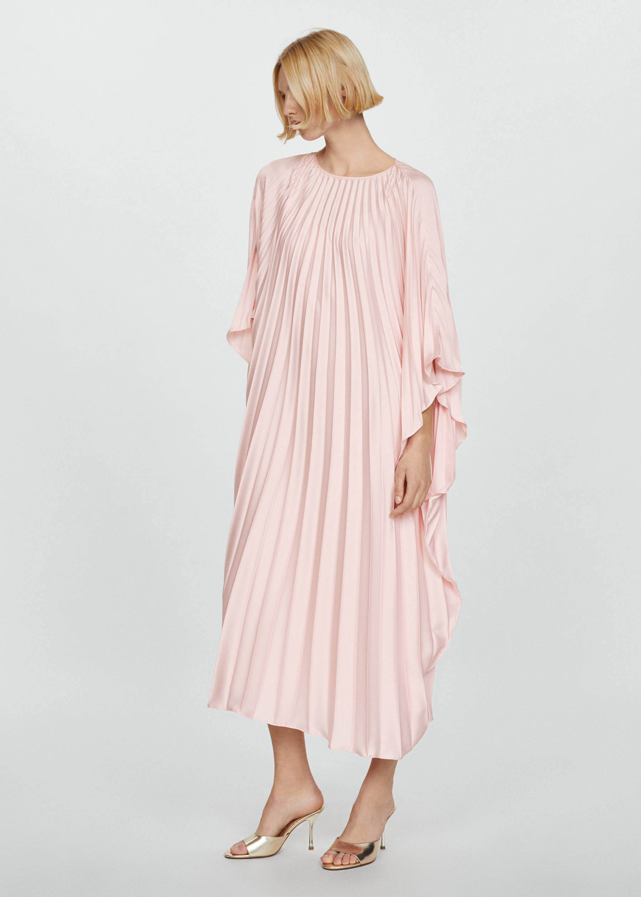 Robe plissée satinée - Plan général