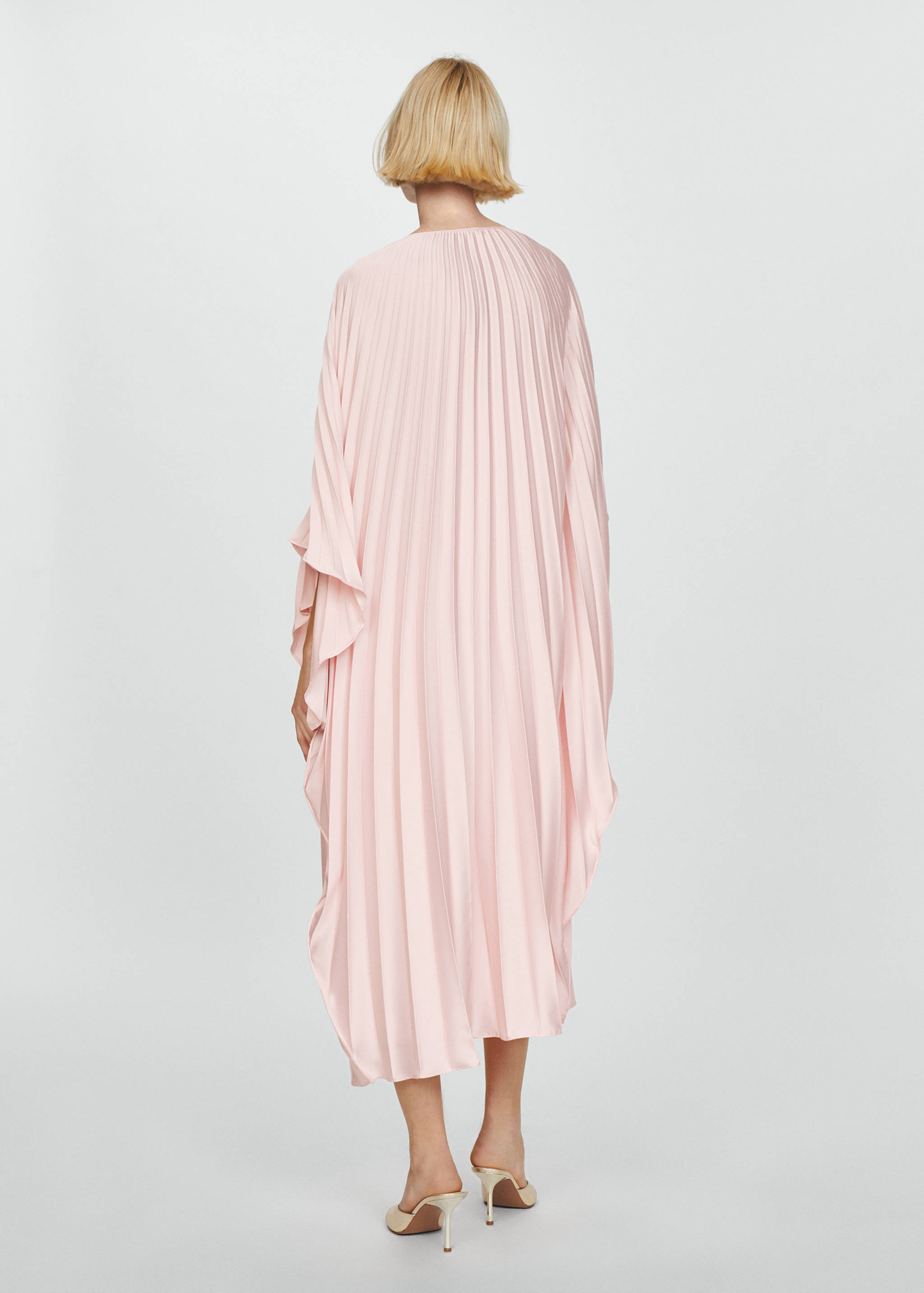 Robe plissée satinée - Verso de l’article