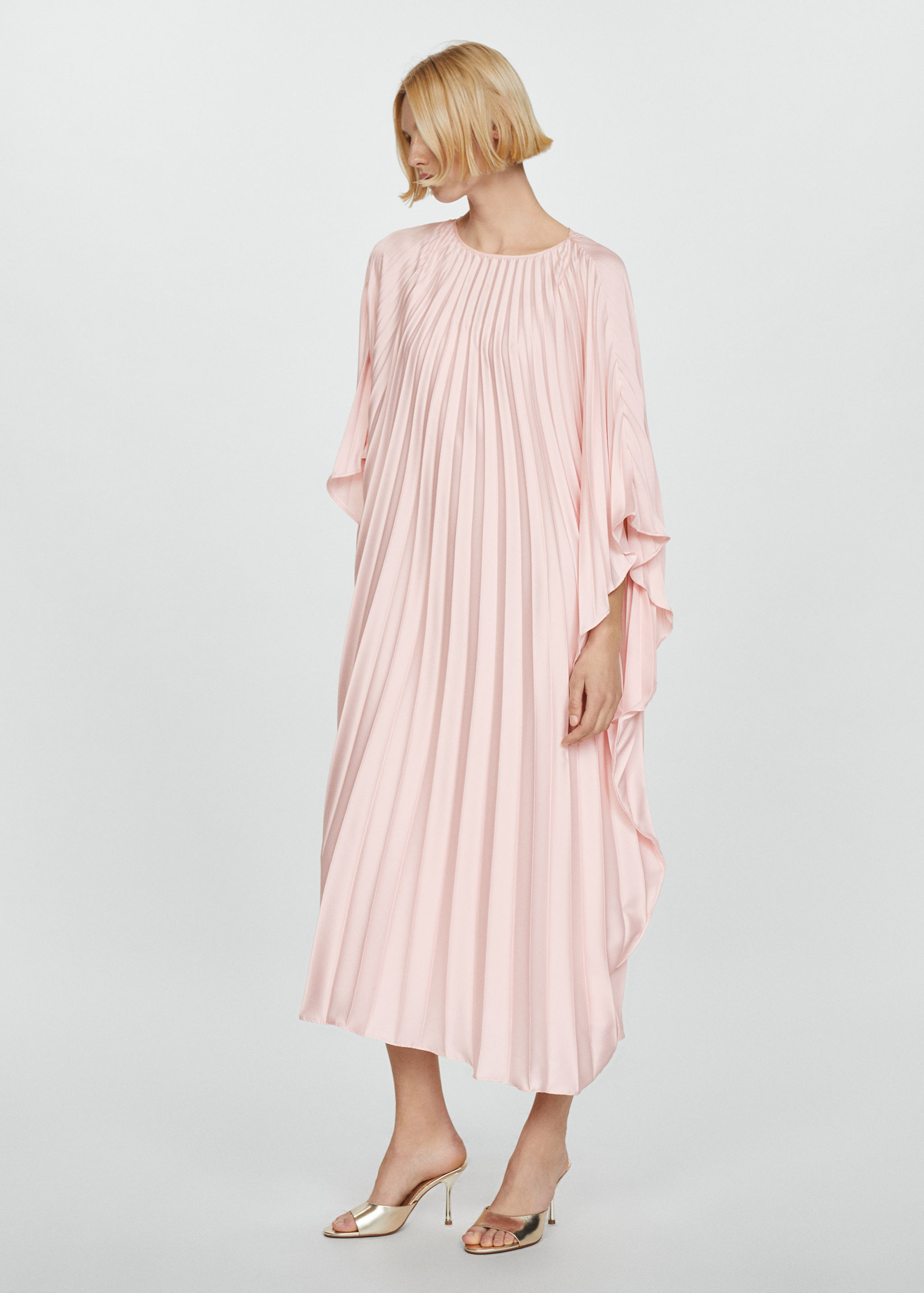 Robe plissée satinée - Plan général