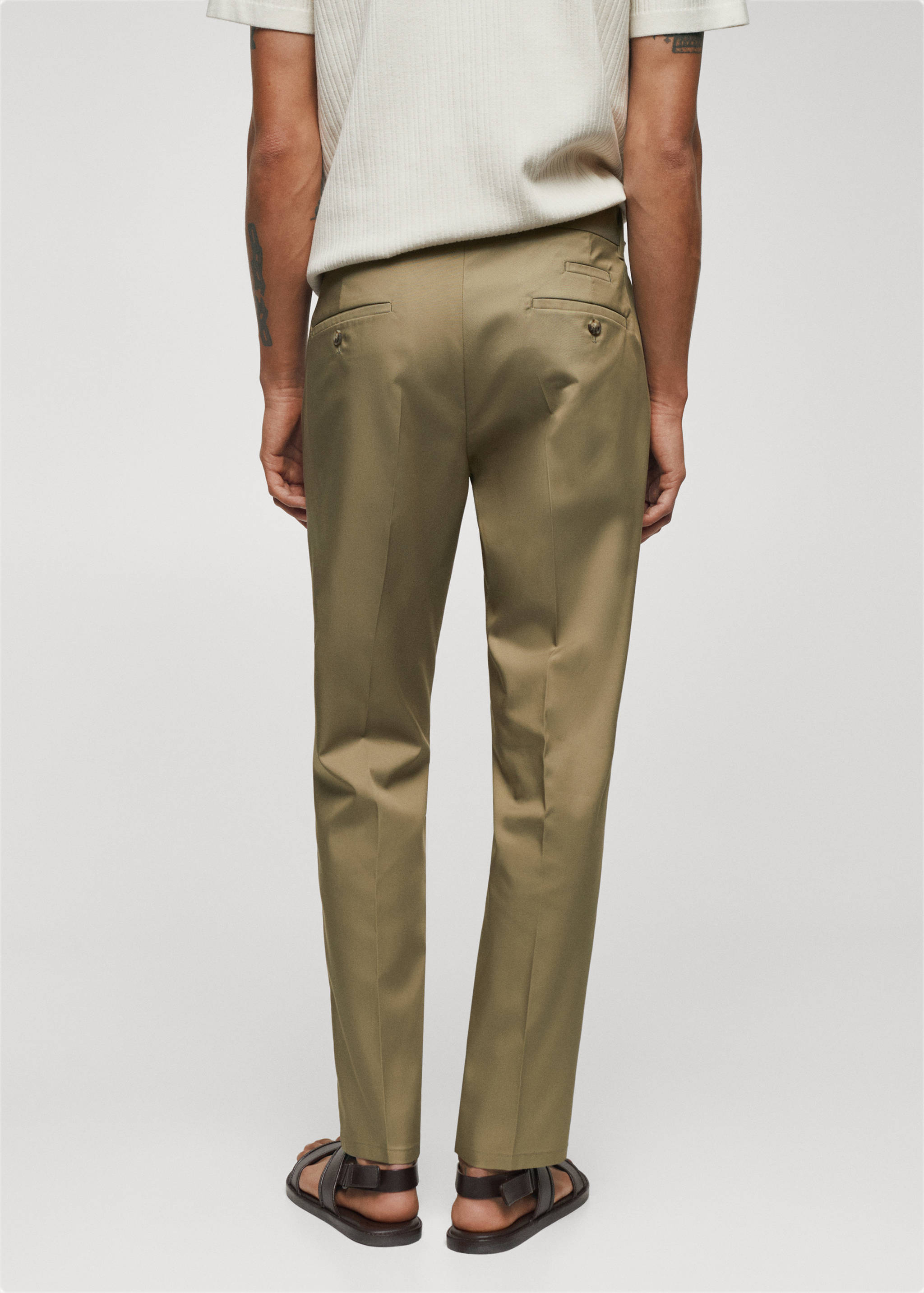 Slim Fit-Hose aus Lyocell - Rückseite des Artikels