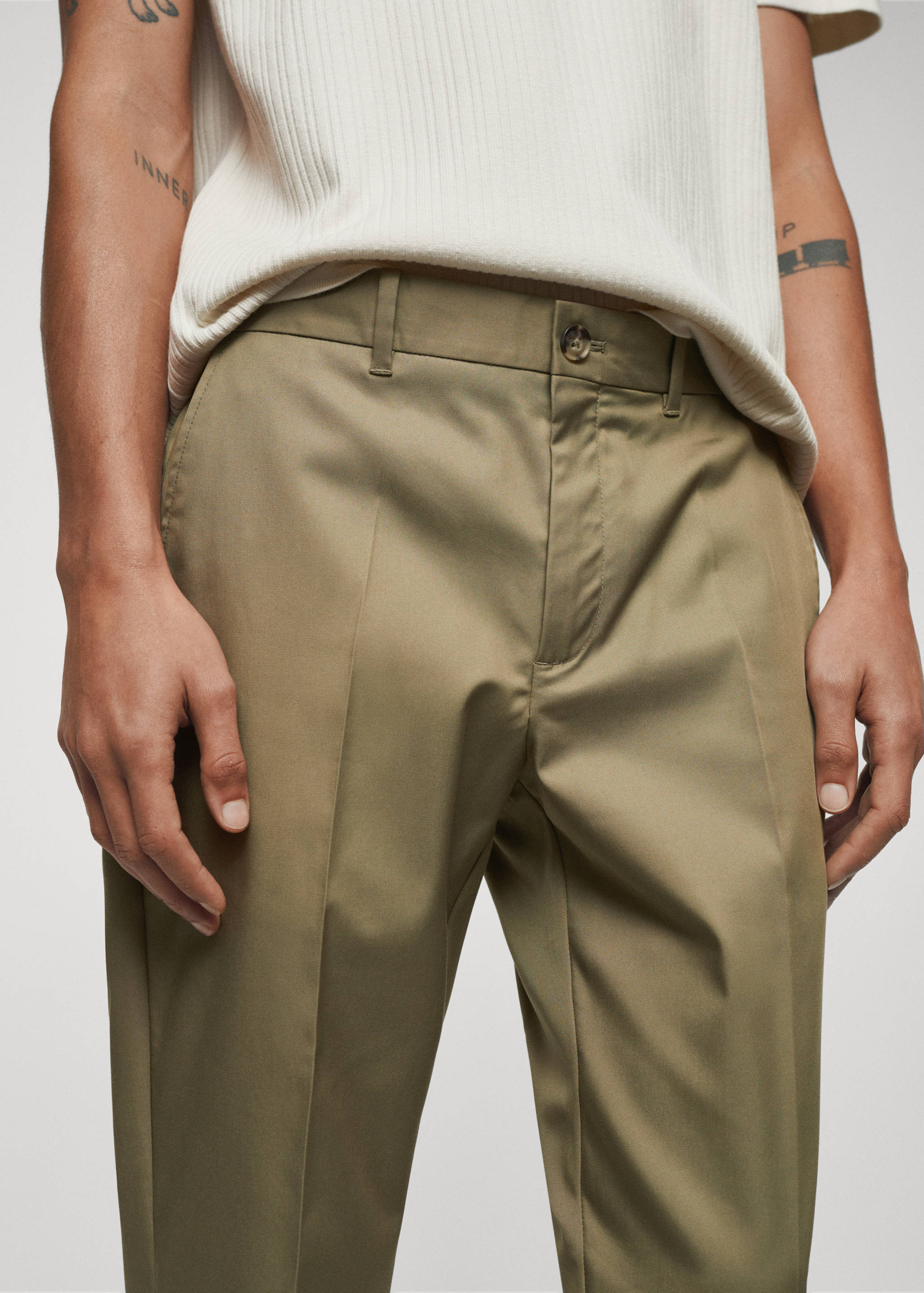 Slim Fit-Hose aus Lyocell - Detail des Artikels 1