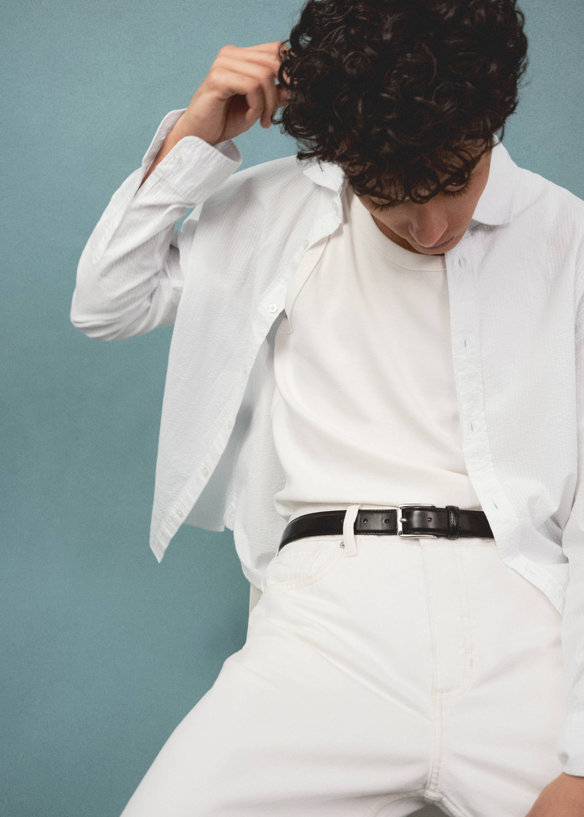 100% seersucker cotton shirt - Details of the article 5