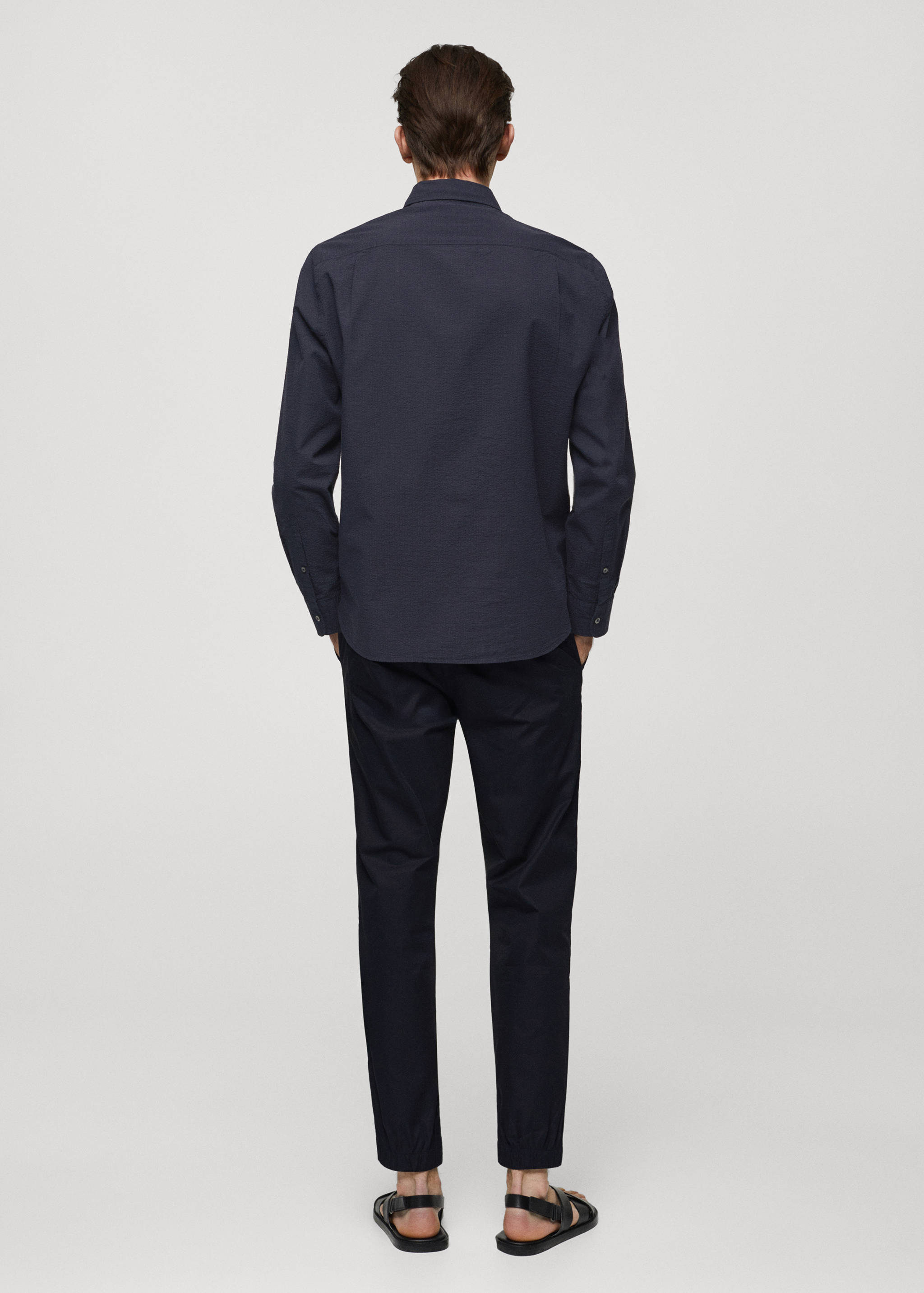 100% seersucker cotton shirt - Reverse of the article