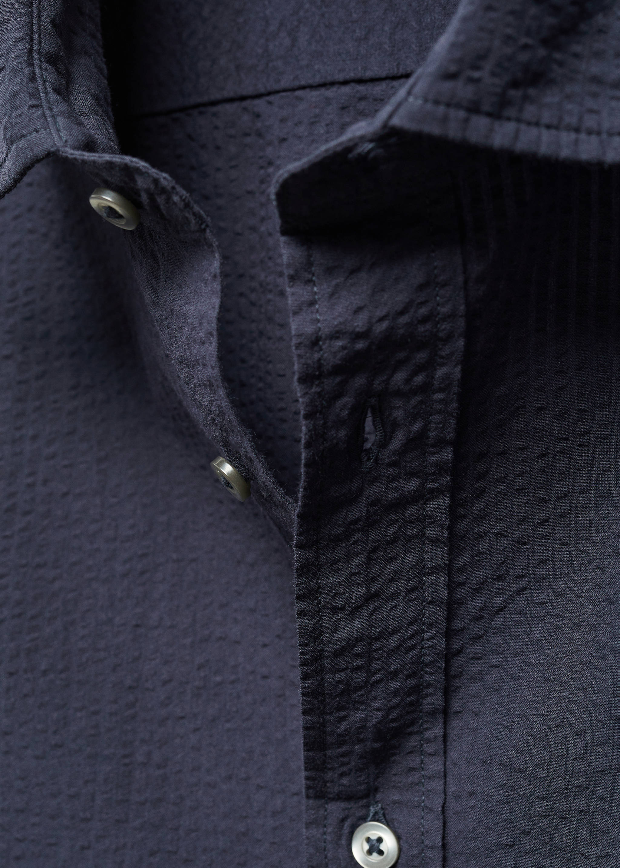 100% seersucker cotton shirt - Details of the article 8