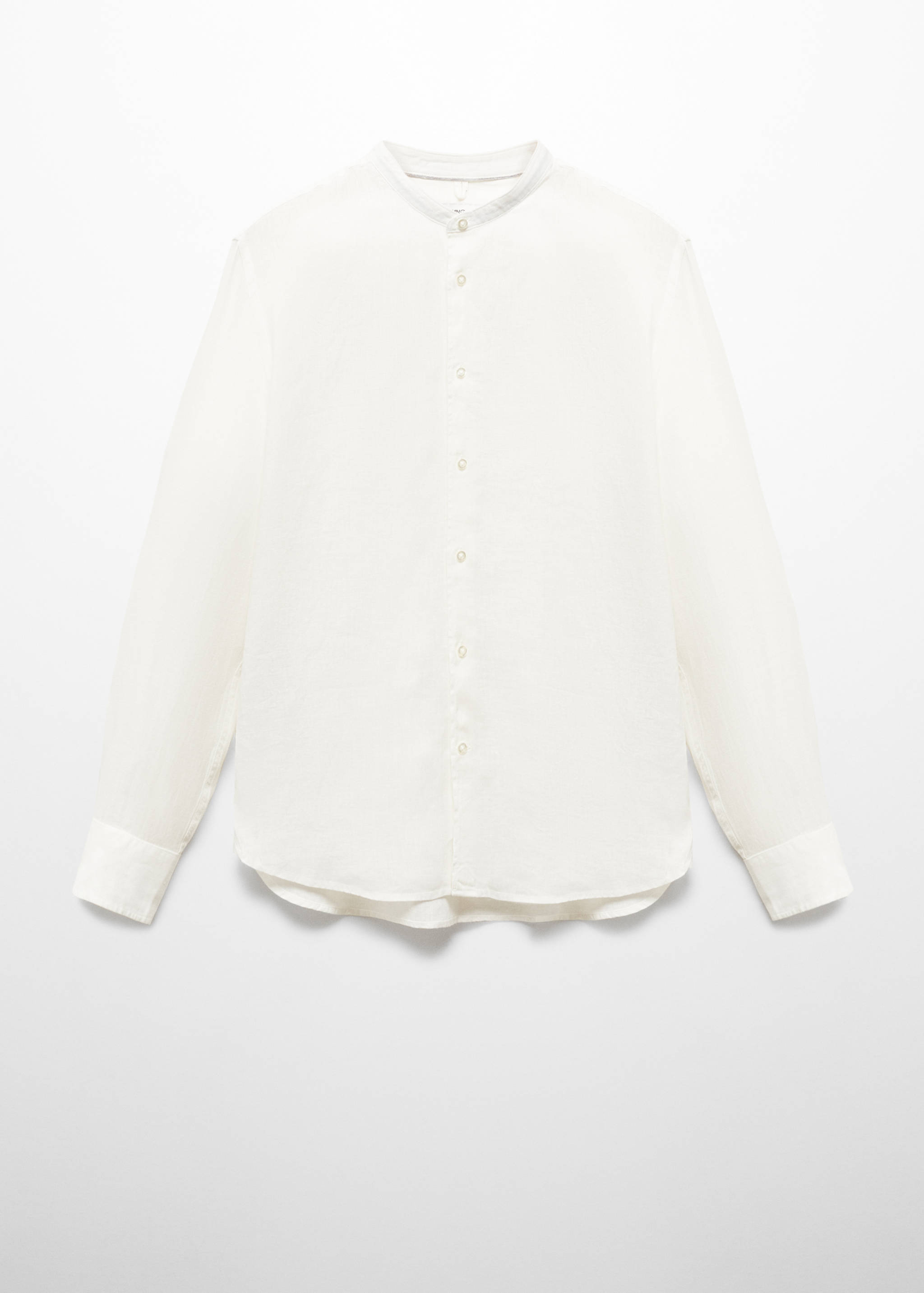 100% linen Mao collar shirt - Article without model