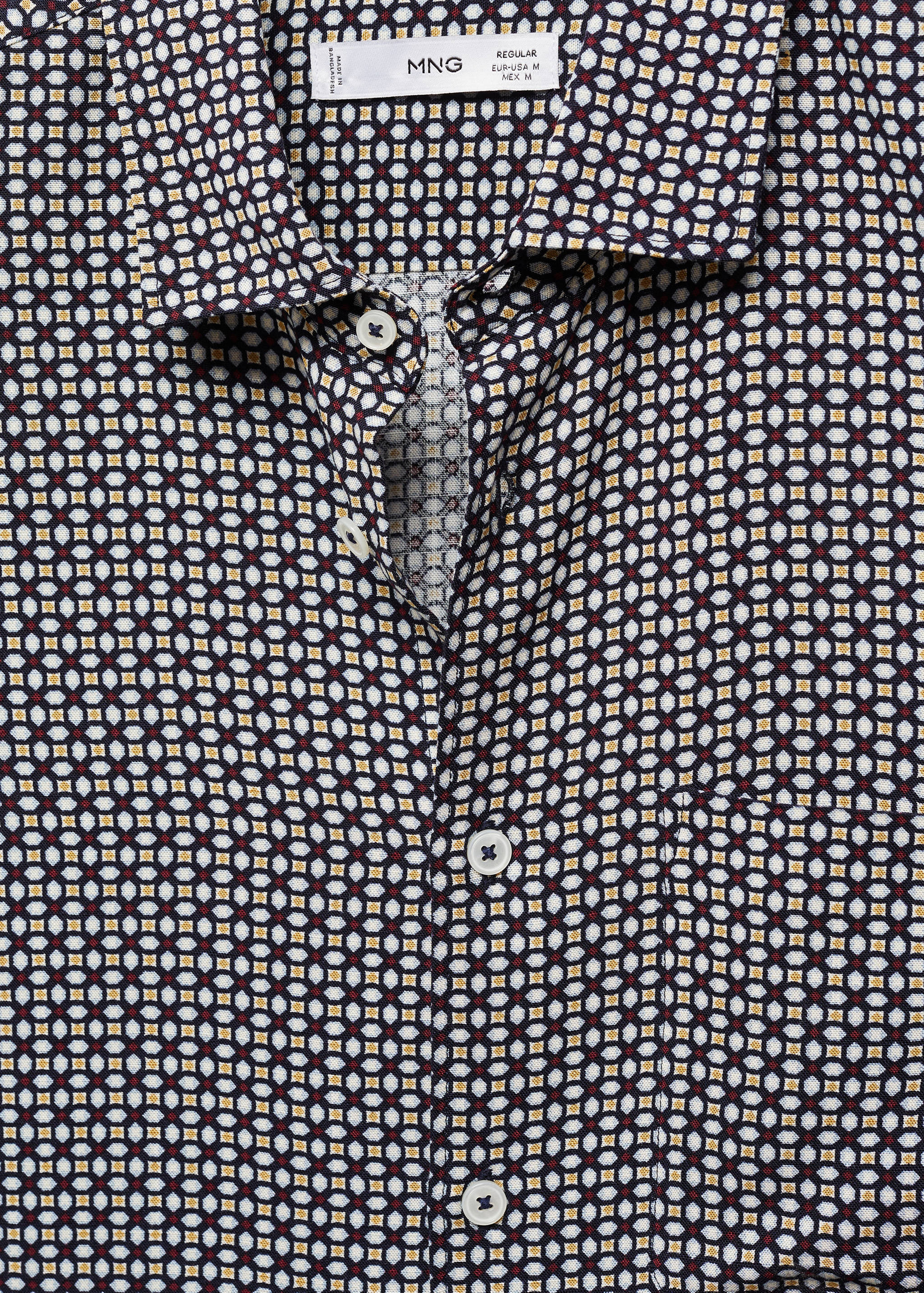 Camisa manga corta regular fit estampado - Detalle del artículo 8