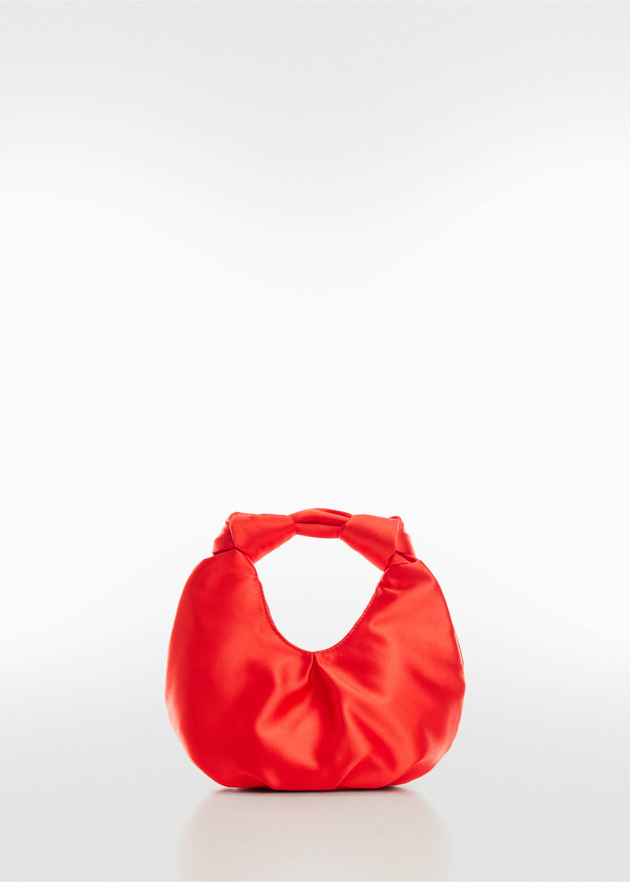 Sac porté main satiné - Article sans modèle, Corail. Ref: 67026746-00.