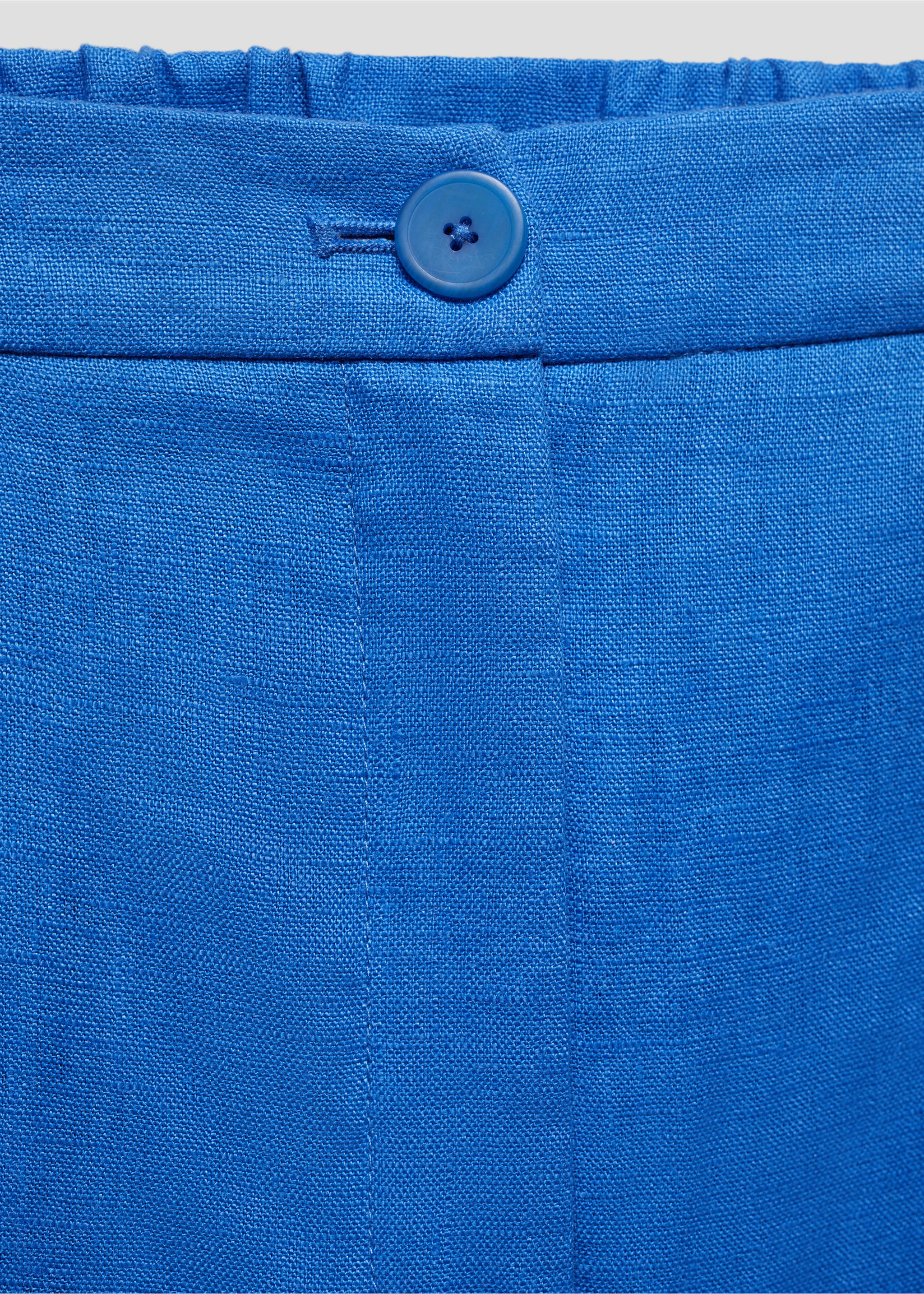 Leinenhose in 7/8-Länge - Detail des Artikels 8, Tintenblau. Ref: 67027114-00.
