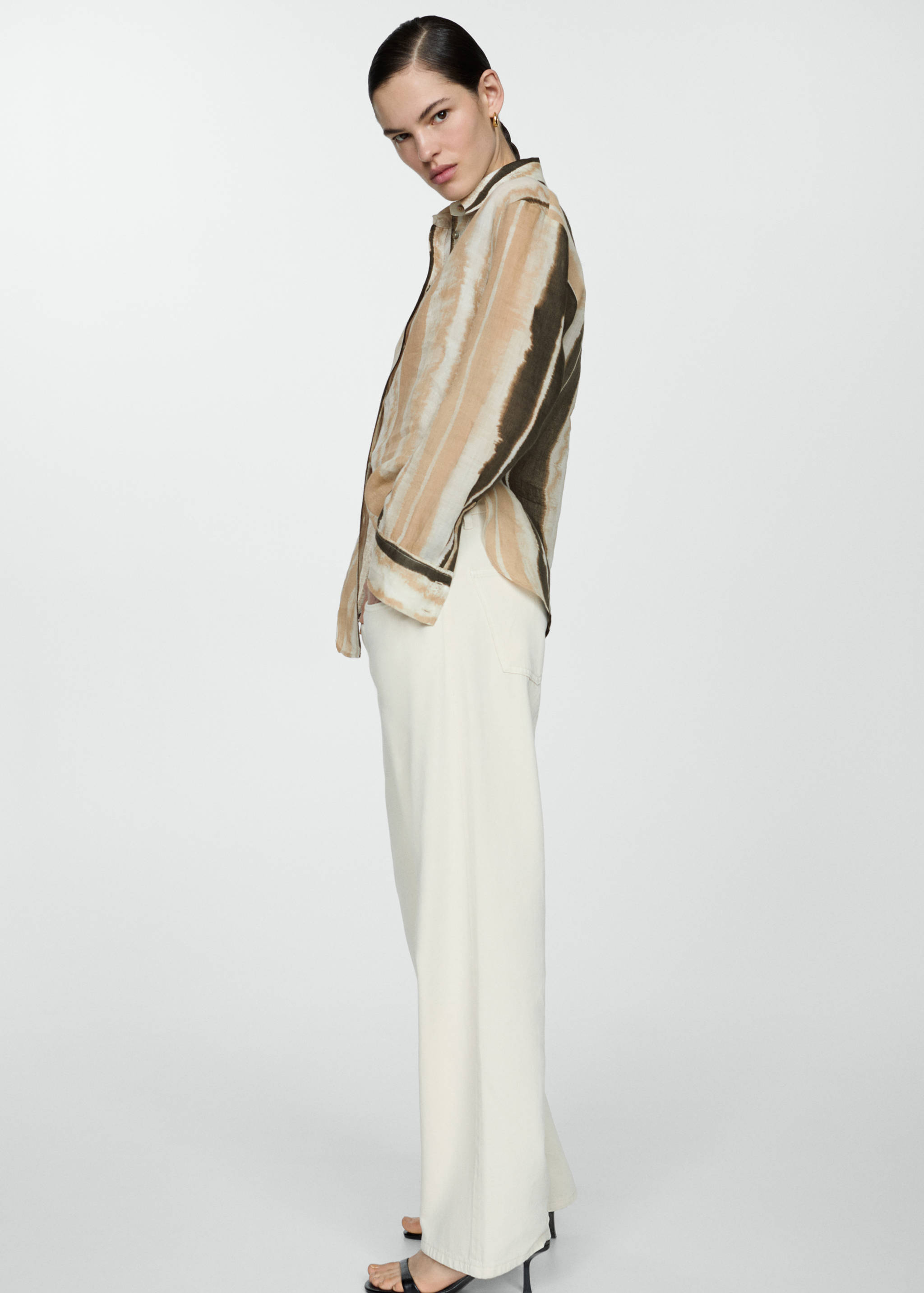 Chemise imprimée 100 % ramie - Détail de l'article 2