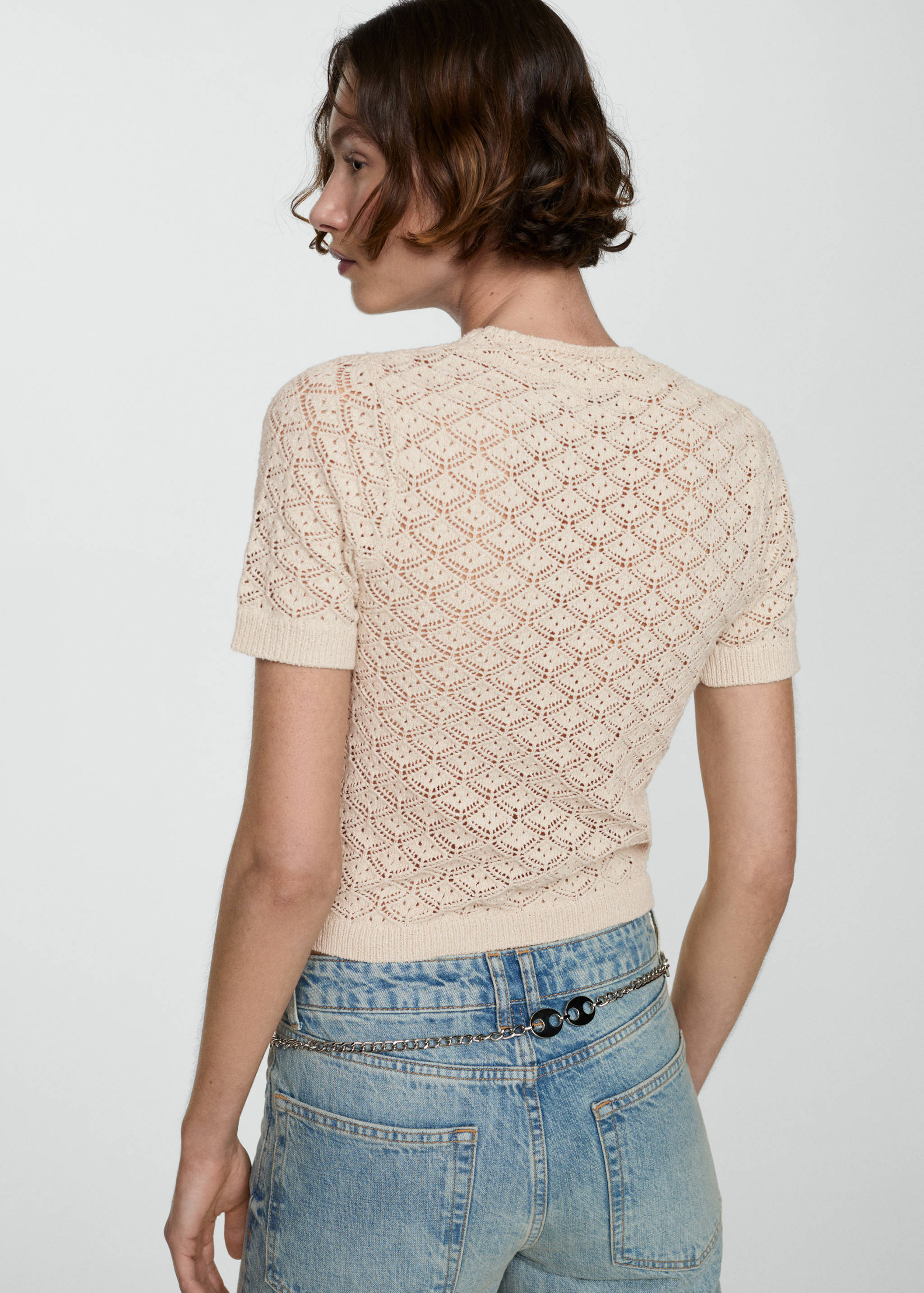 Jersei calat màniga curta - Revers de l'article