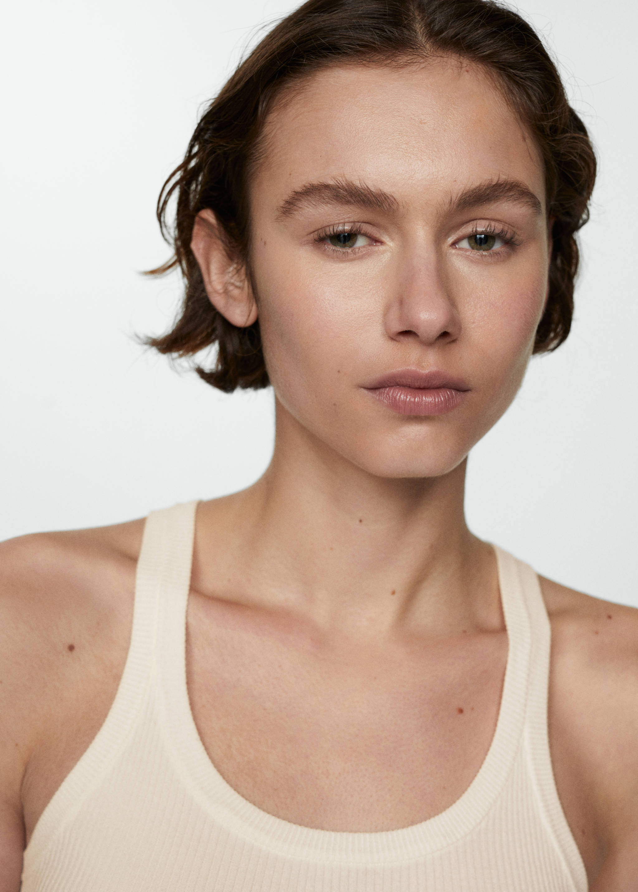 Ribbed knit top - Details of the article 1