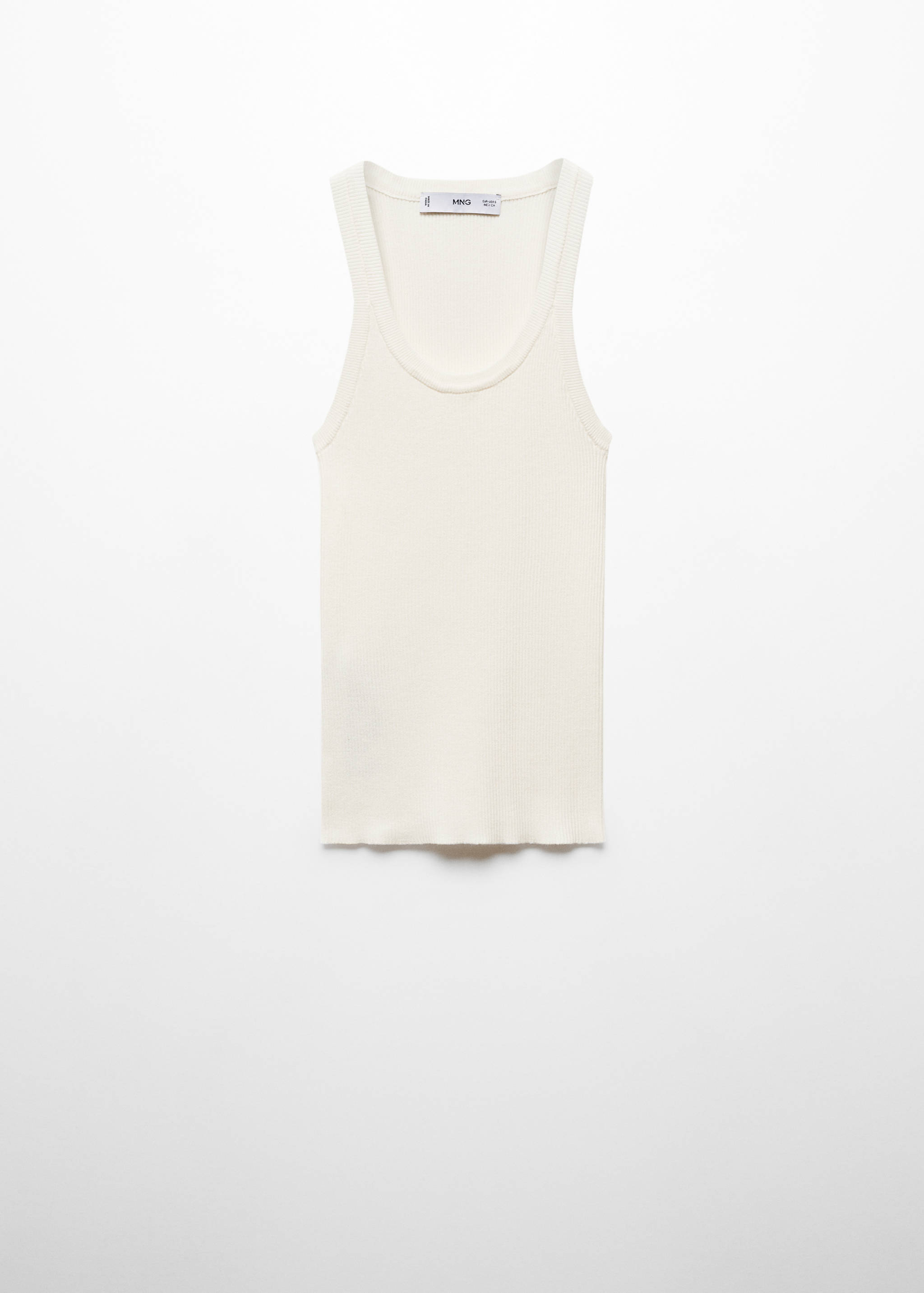 Ribbed knit top - Article without model