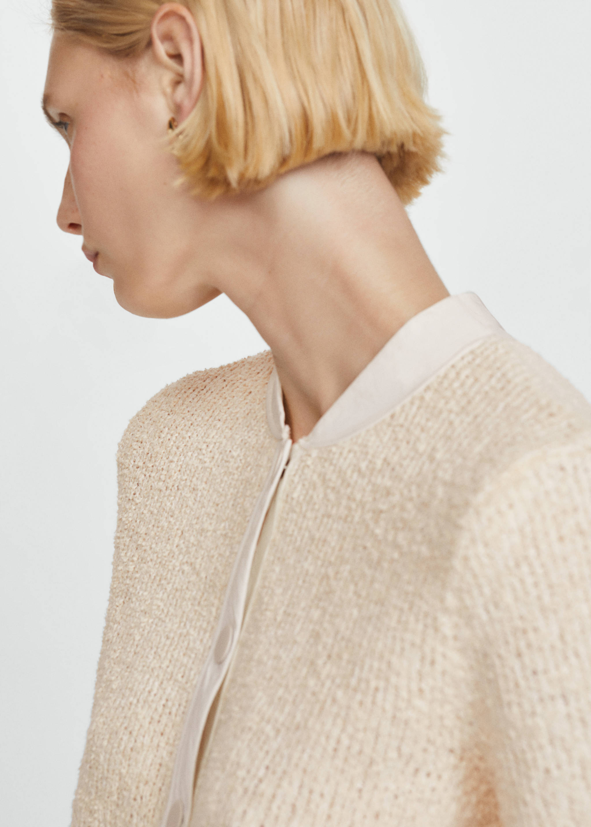 Contrast edge cardigan - Details of the article 6