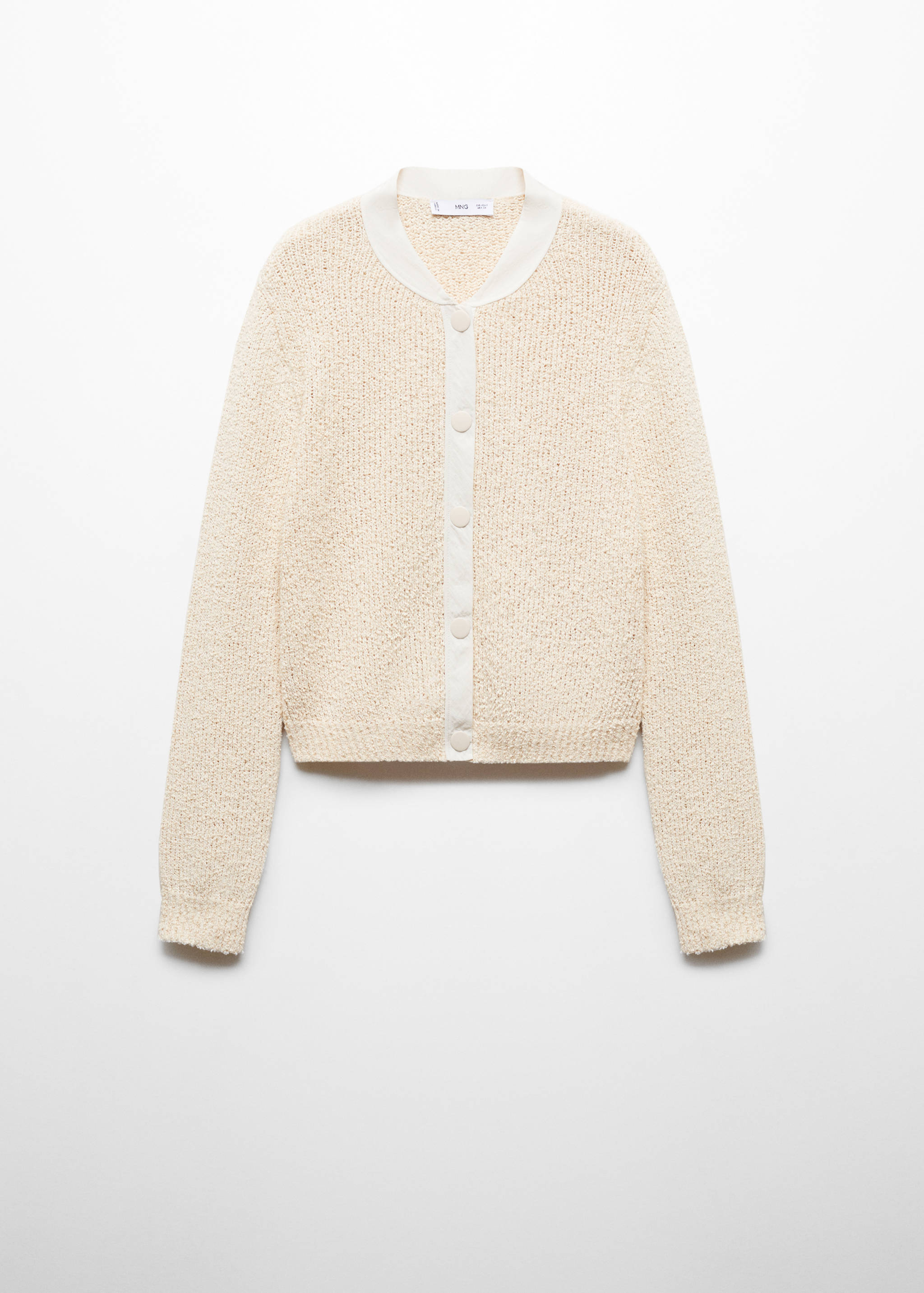 Contrast edge cardigan - Article without model