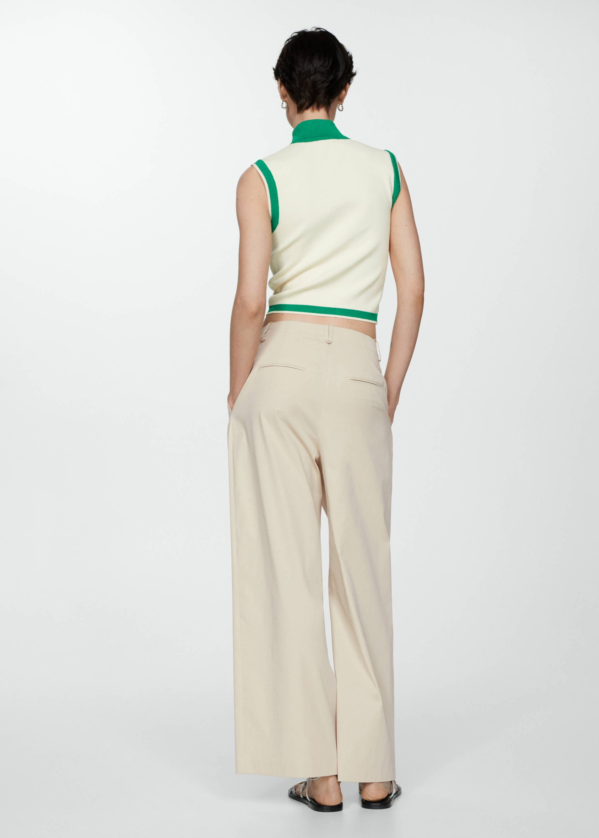 Punto-di-roma top met rits - Achterkant van het artikel