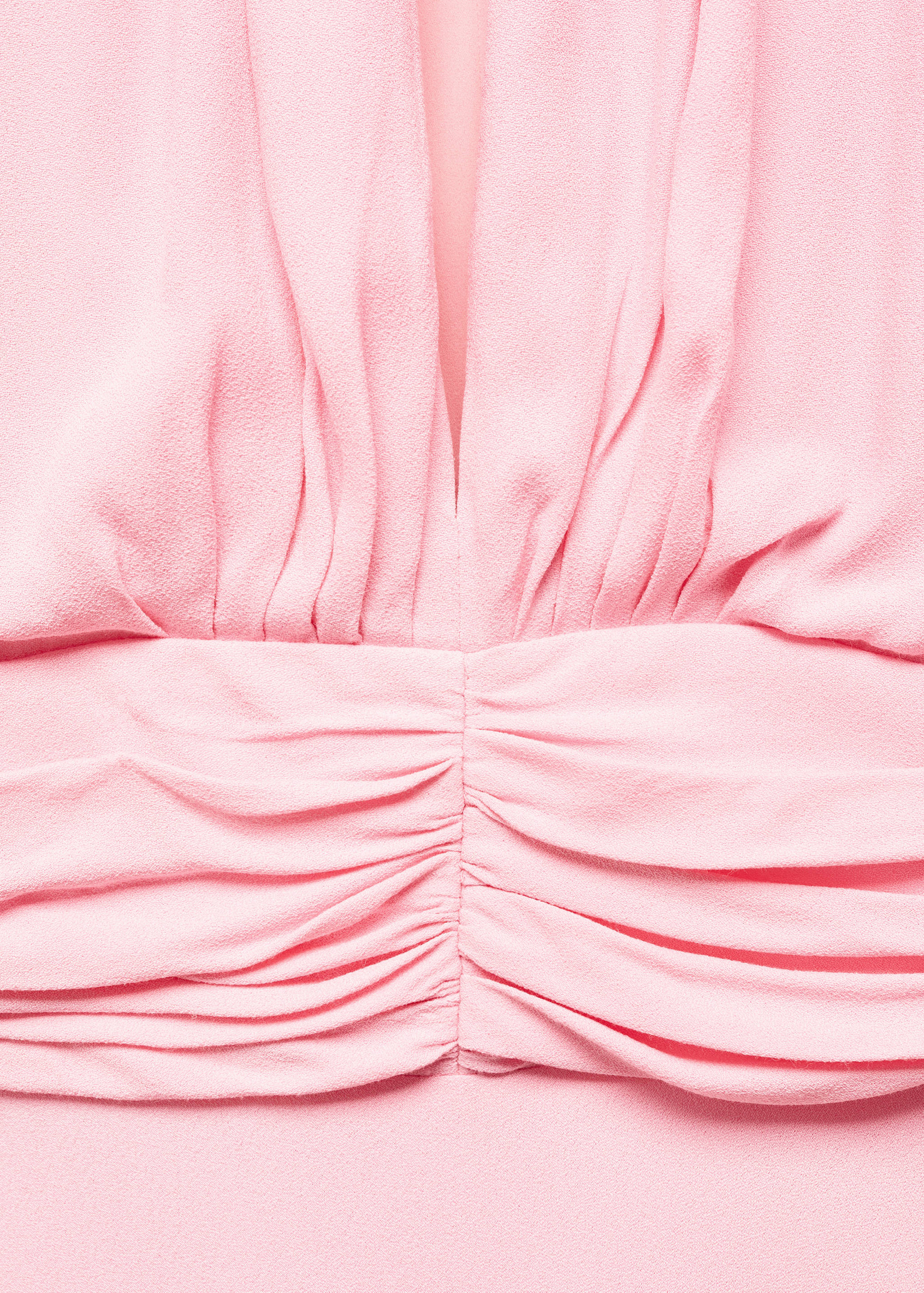 Dress with pleated details and opening - Details of the article 8